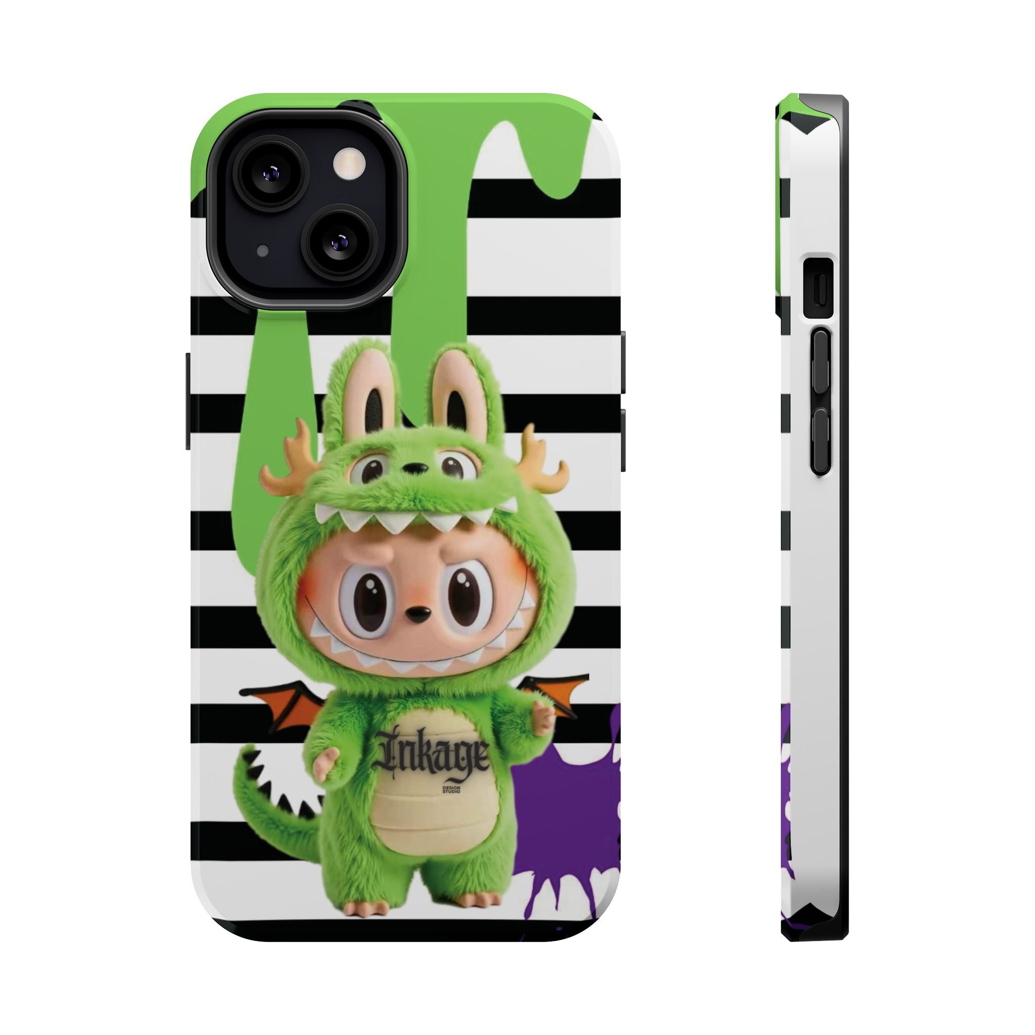 Greenie Labubu Spooky Magnetic Phone Case (Animation)