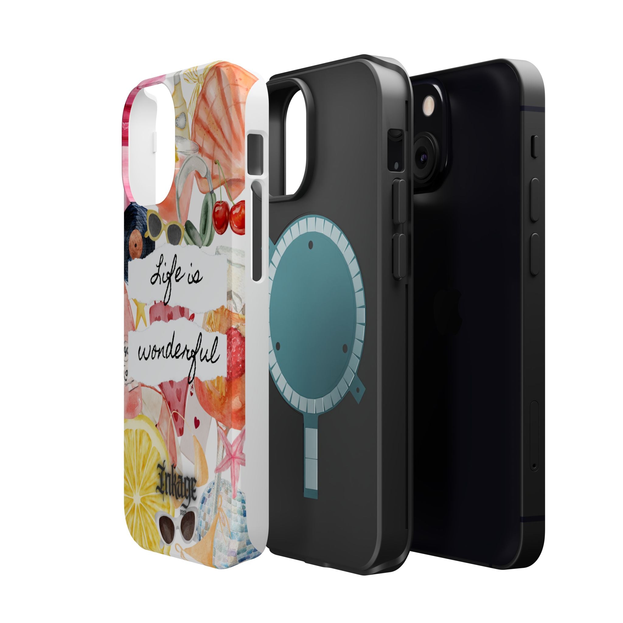 "Life is Wonderful" Quote Magnetic Phone Cases (Quote)