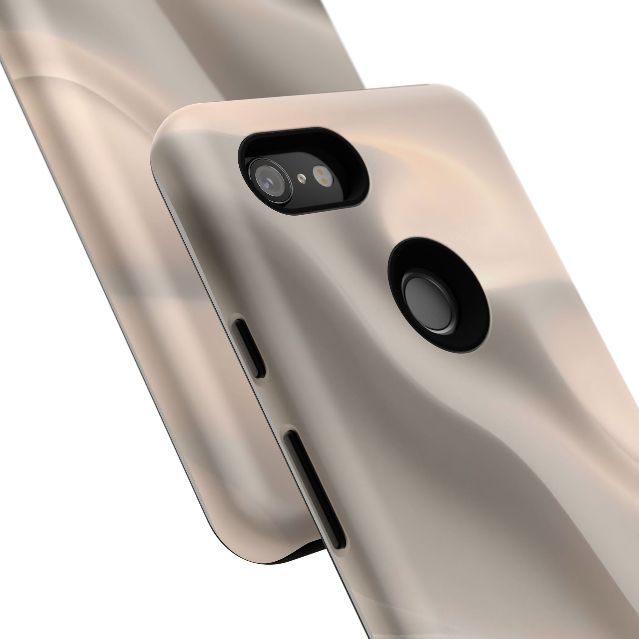 Beige Wavy Flow Tough Phone Case (Minimal)