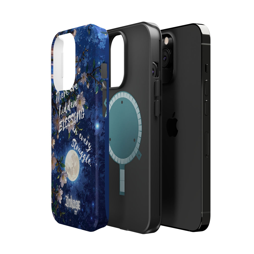 “Moonlit Blessing” Quote Magnetic Phone Cases