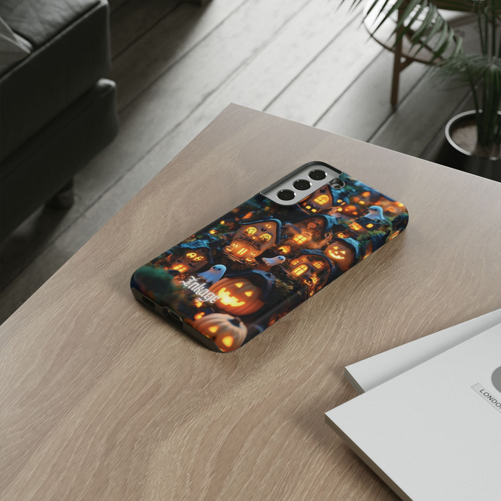 Spooky Pumpkin Village Tough Phone Cases (Season)