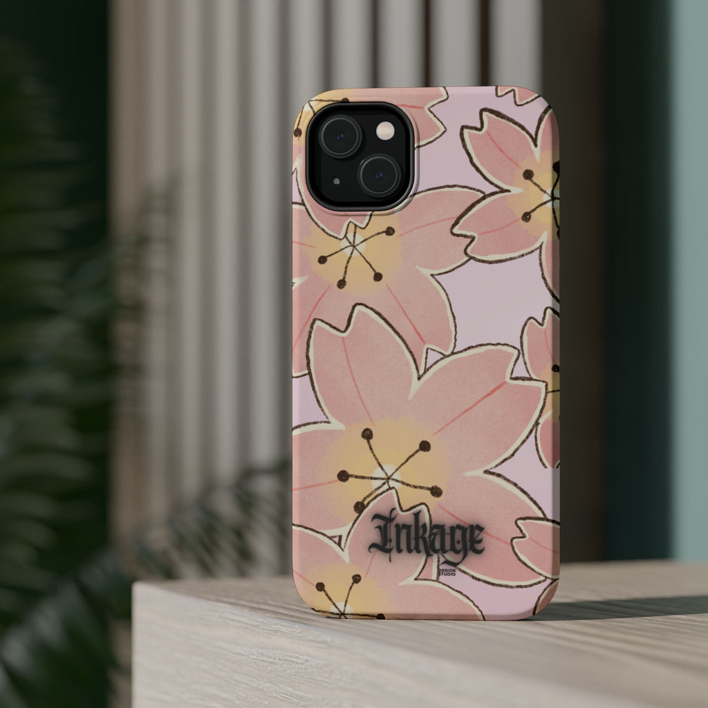 Charming Floral Magnetic Phone Case (Minimal)