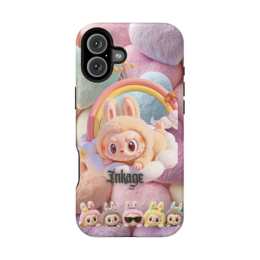 Pastel Rainbow Labubu Magnetic Phone Cases(Animation)