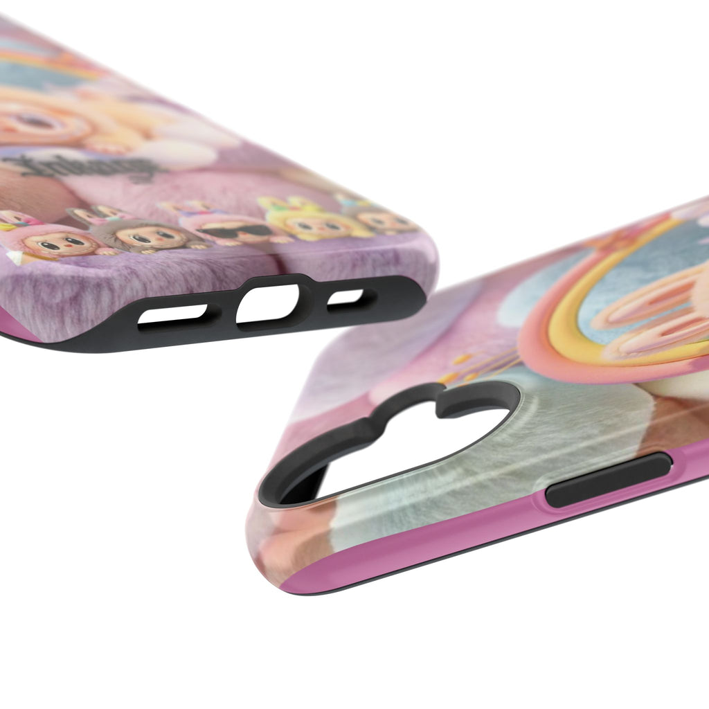 Pastel Rainbow Labubu Magnetic Phone Cases(Animation)
