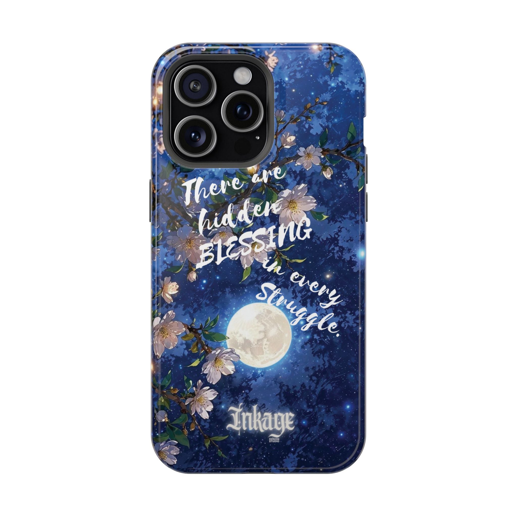 “Moonlit Blessing” Quote Magnetic Phone Cases