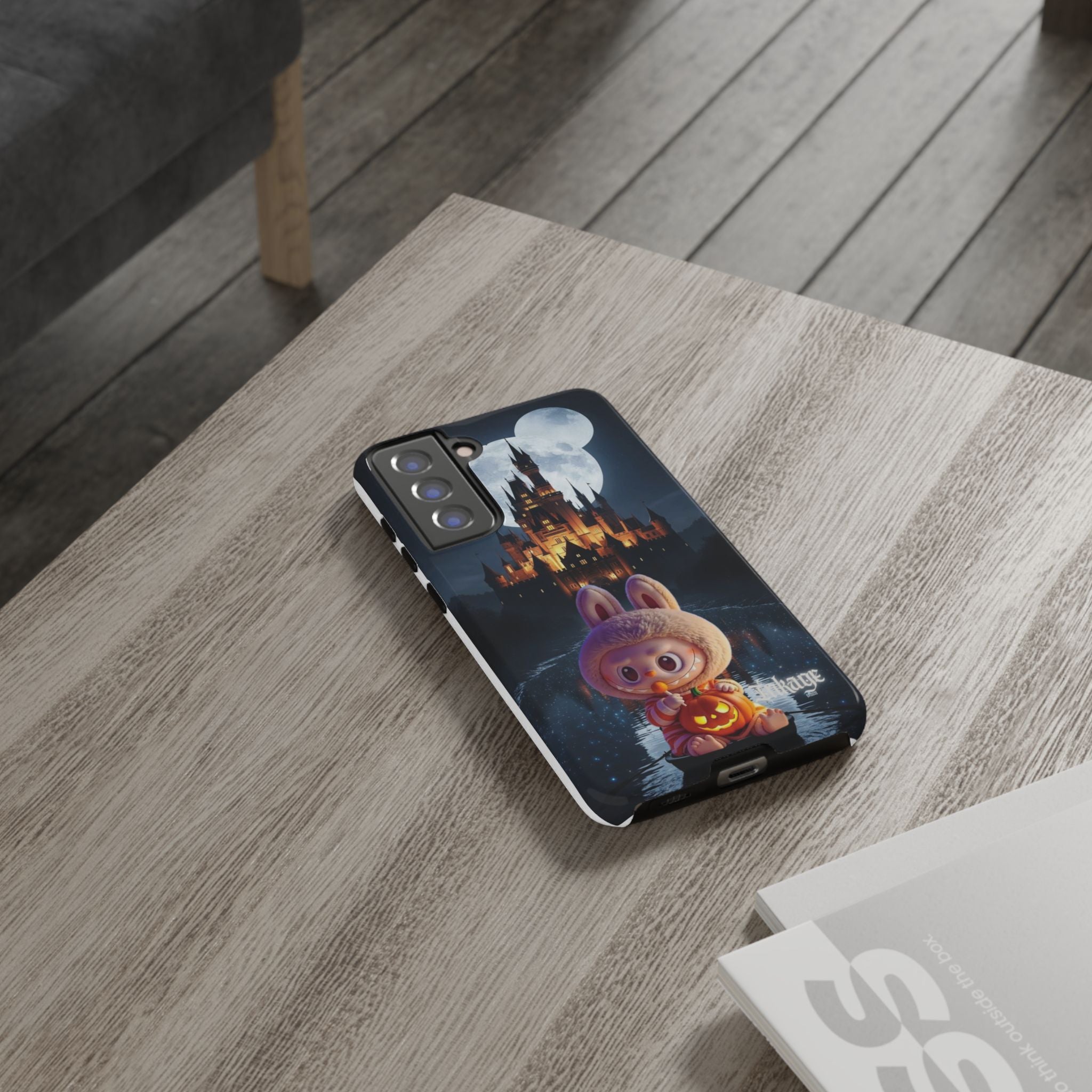 Labubu Halloween On Disney Boat Tough Phone Cases (Season, Animation)