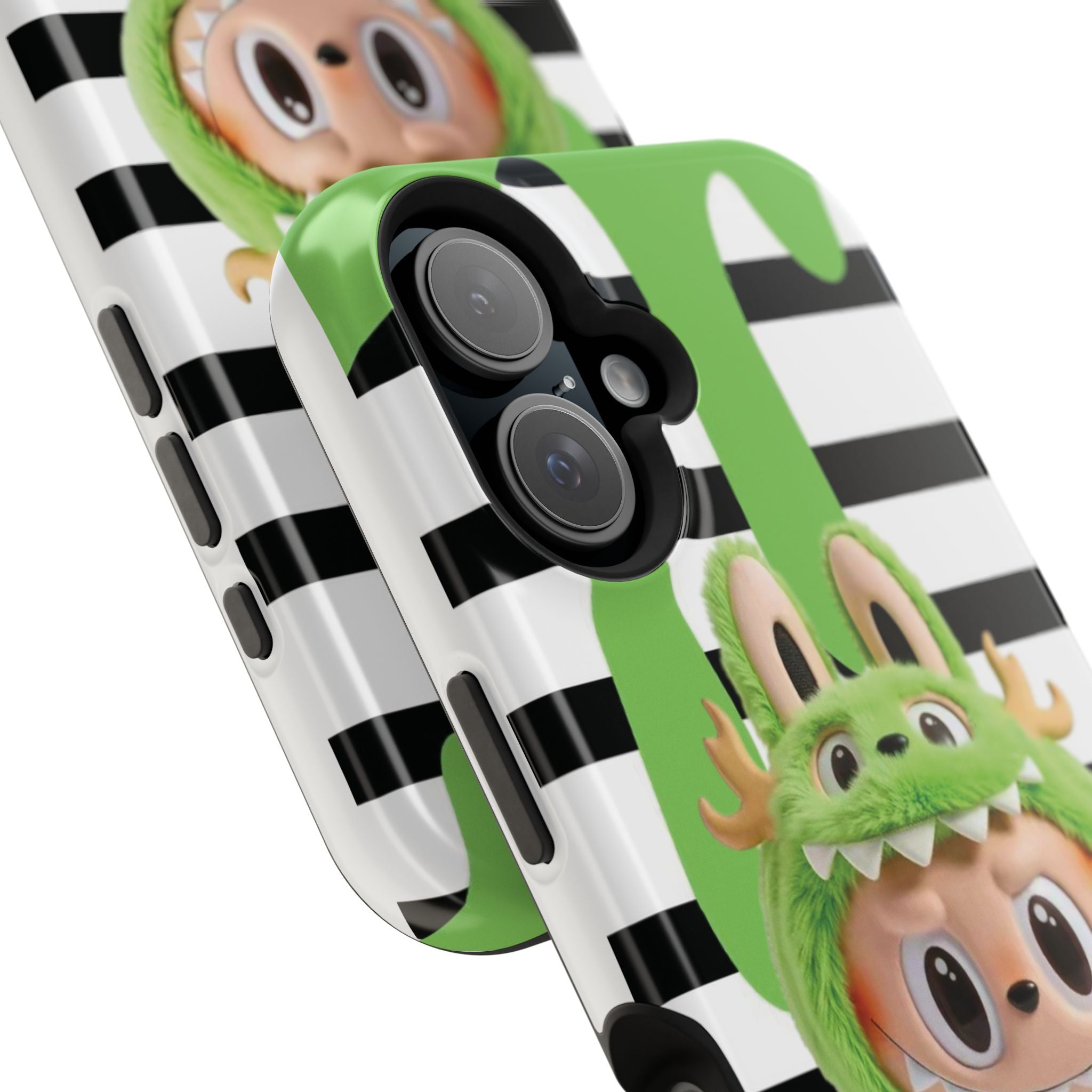 Greenie Labubu Spooky Magnetic Phone Case (Animation)