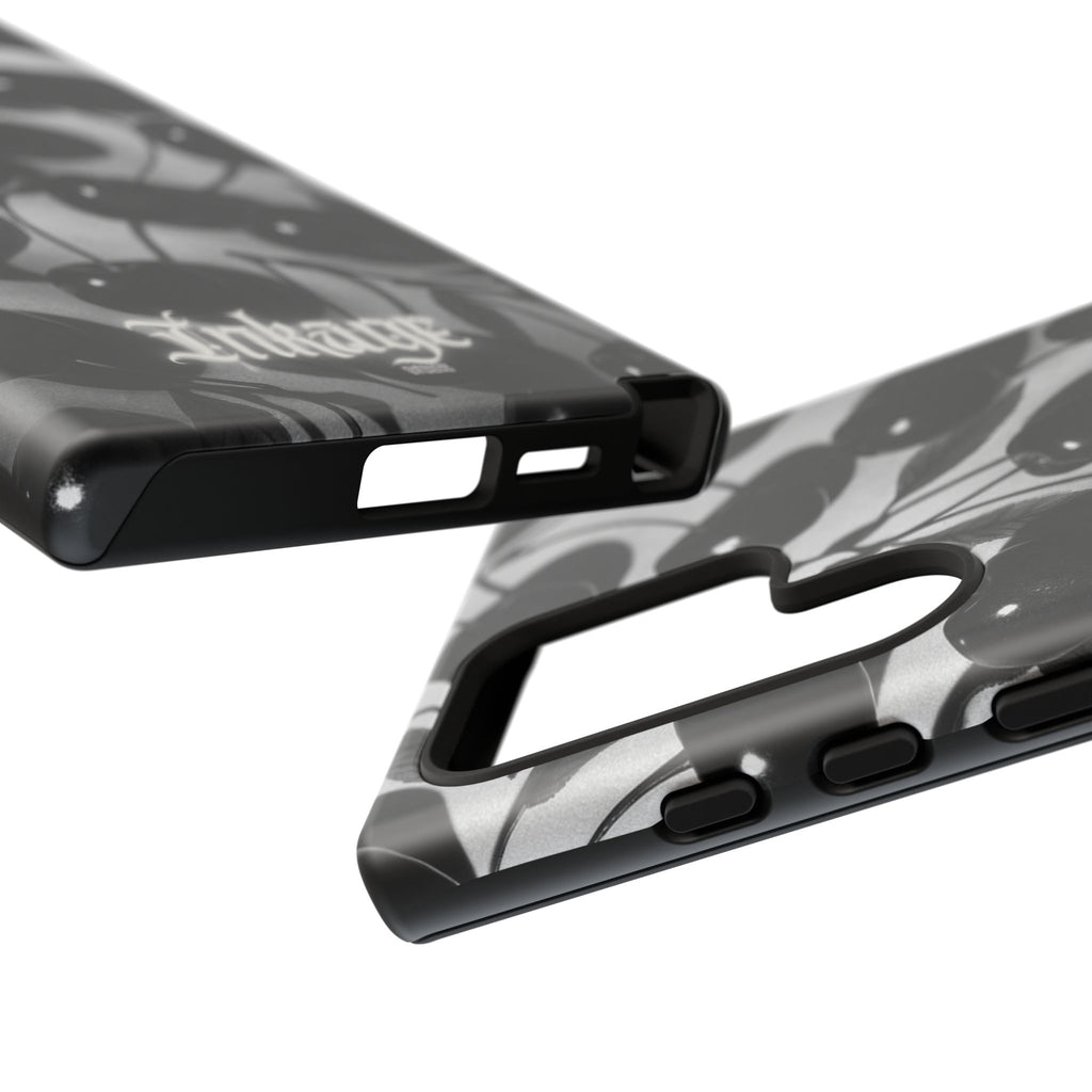 Black Cherry Print Tough Phone Cases (Minimal)