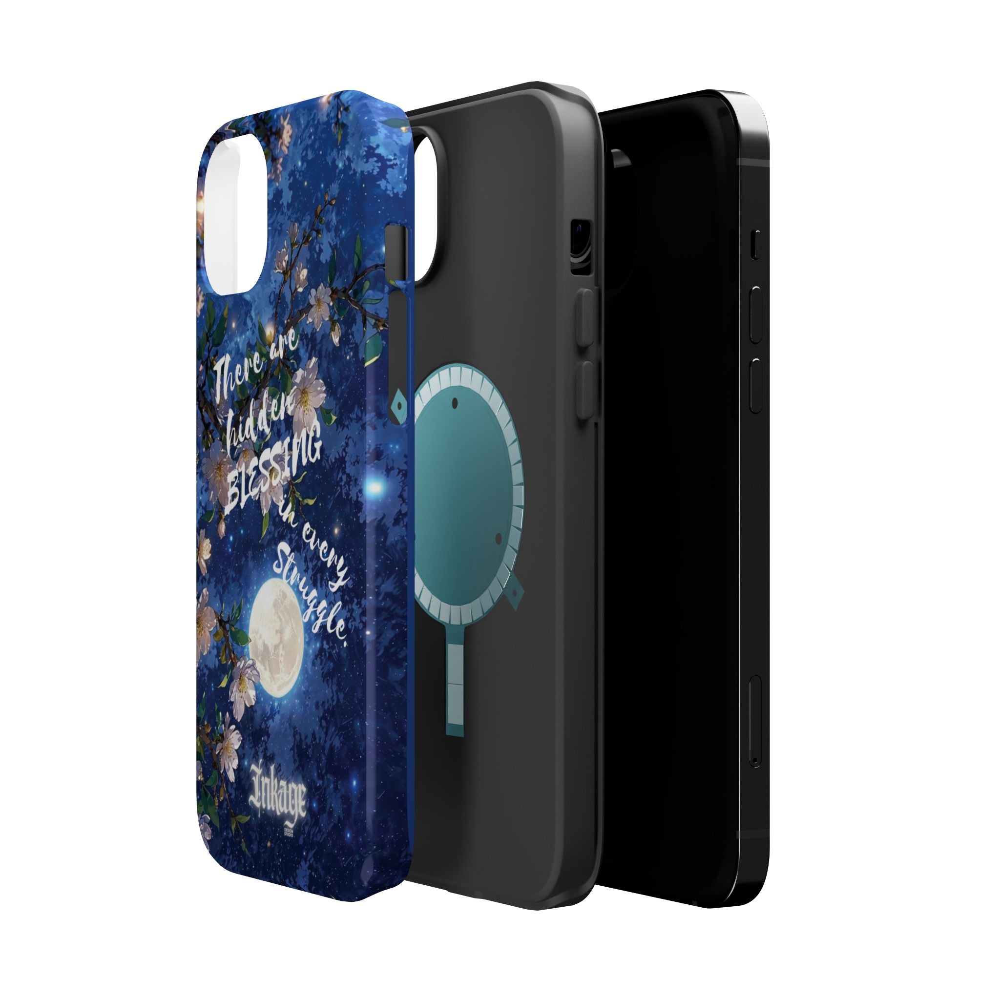 “Moonlit Blessing” Quote Magnetic Phone Cases