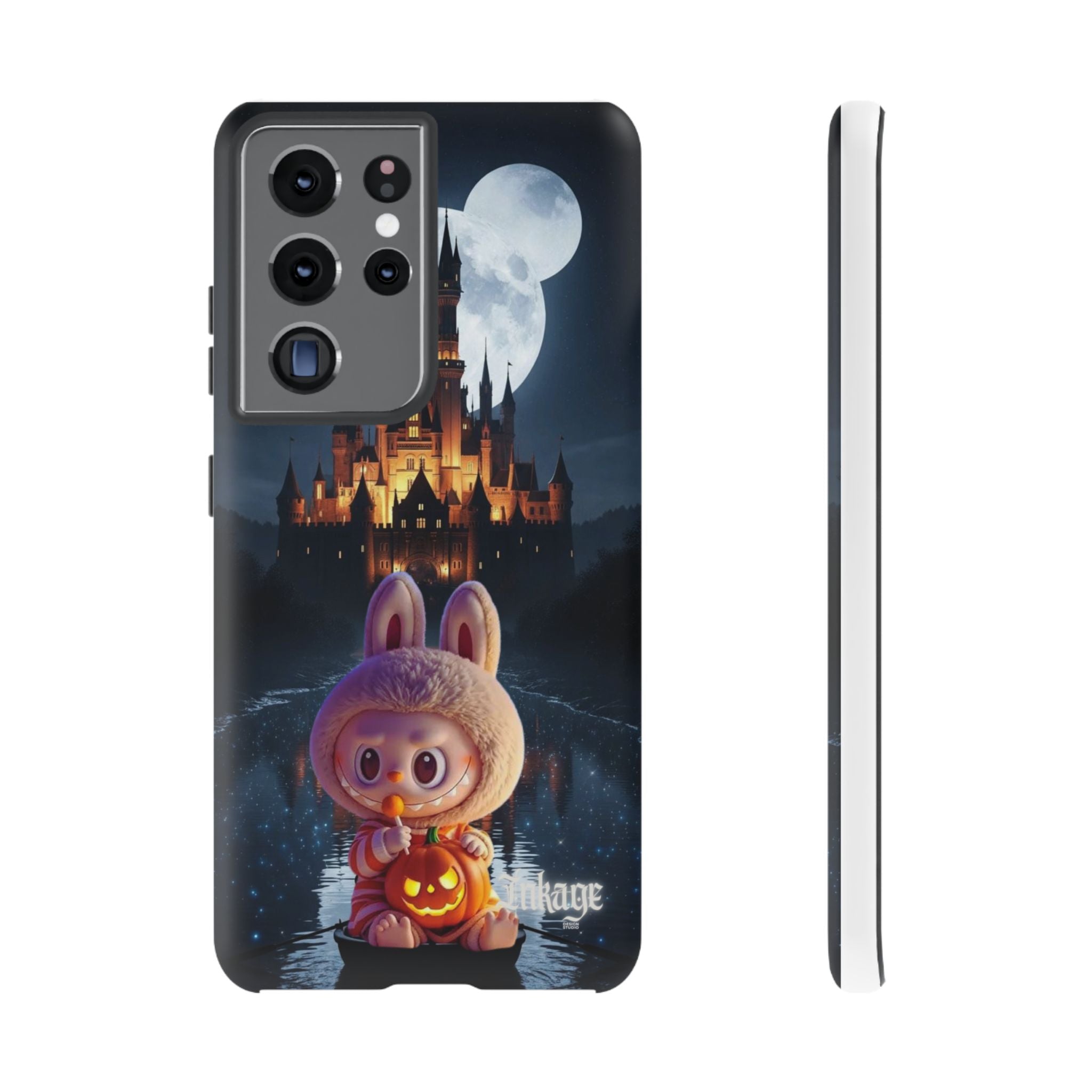 Labubu Halloween On Disney Boat Tough Phone Cases (Season, Animation)
