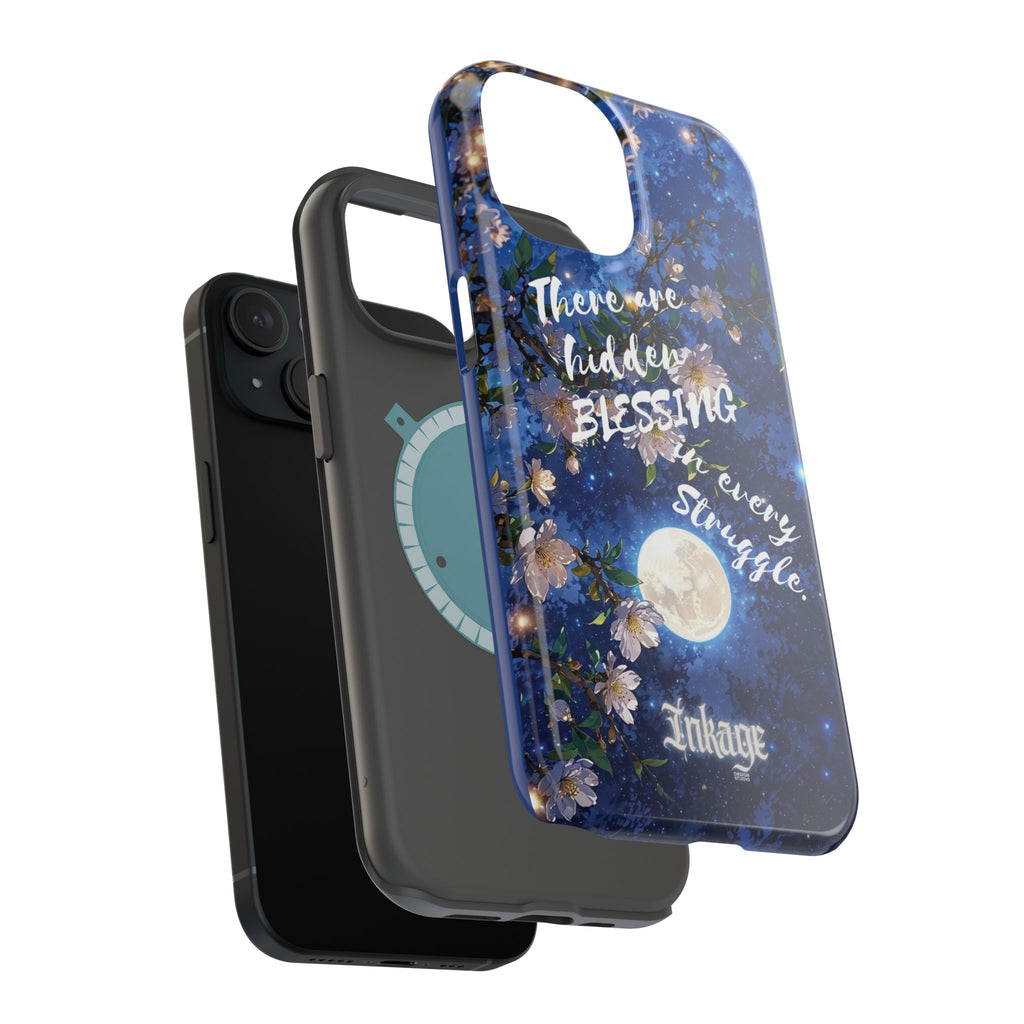 “Moonlit Blessing” Magnetic Phone Cases (Quote)