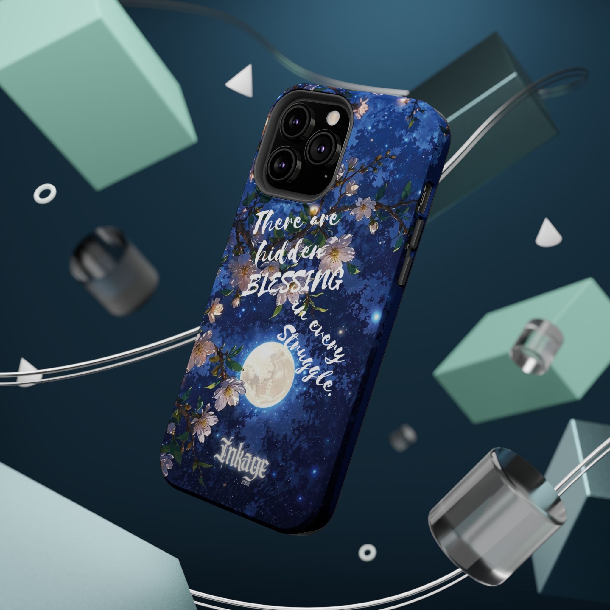 “Moonlit Blessing” Quote Magnetic Phone Cases