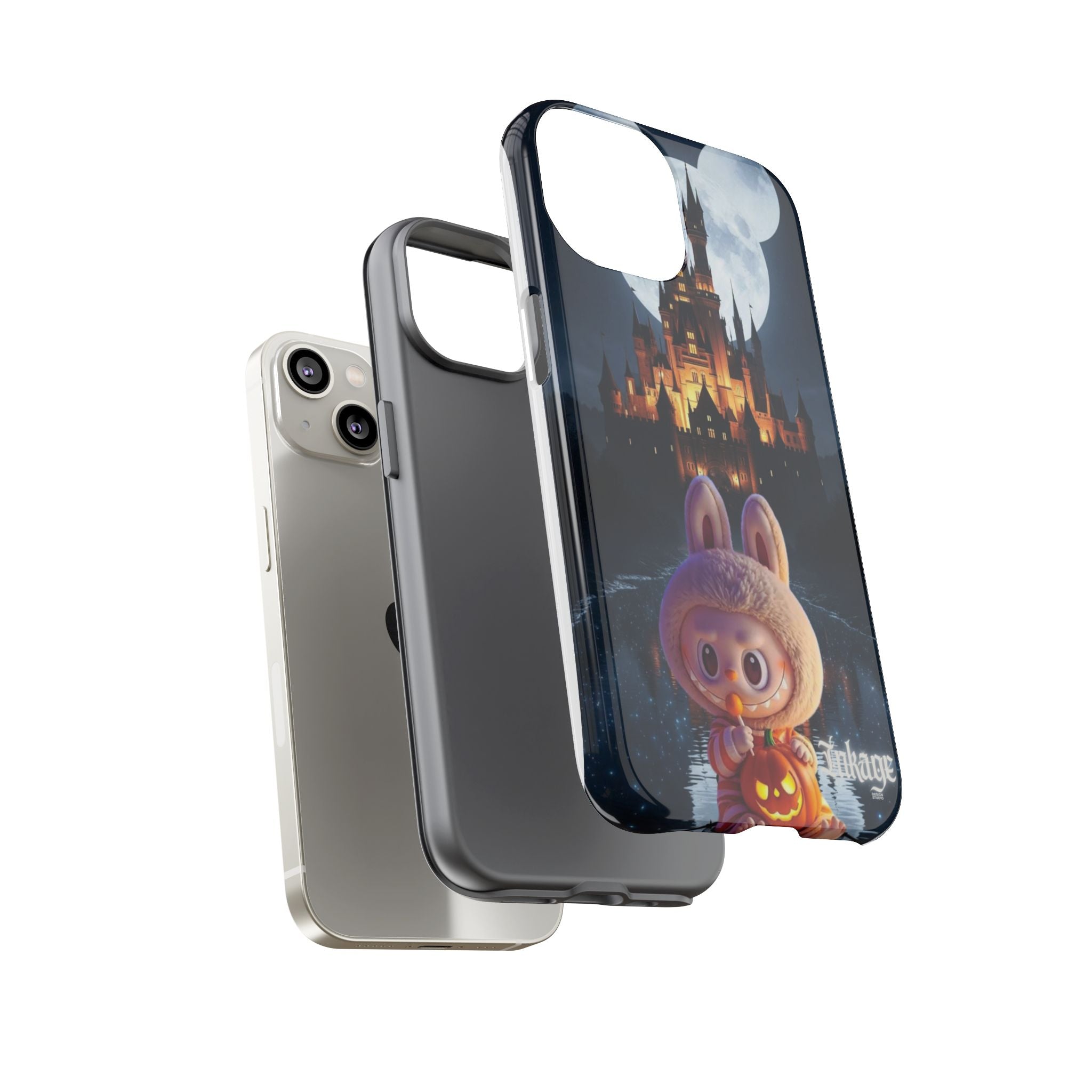 Labubu Halloween On Disney Boat Tough Phone Cases (Season, Animation)