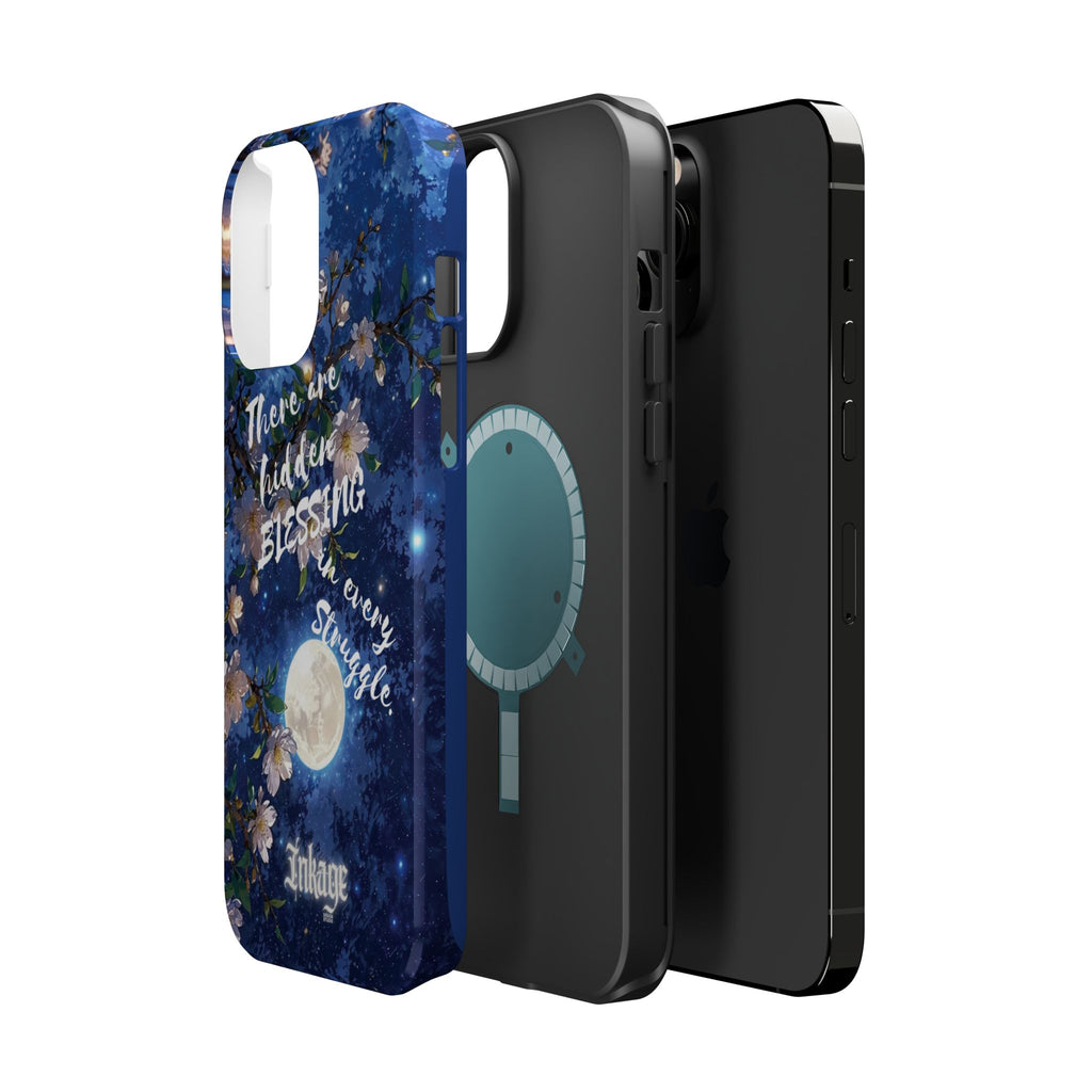 “Moonlit Blessing” Quote Magnetic Phone Cases