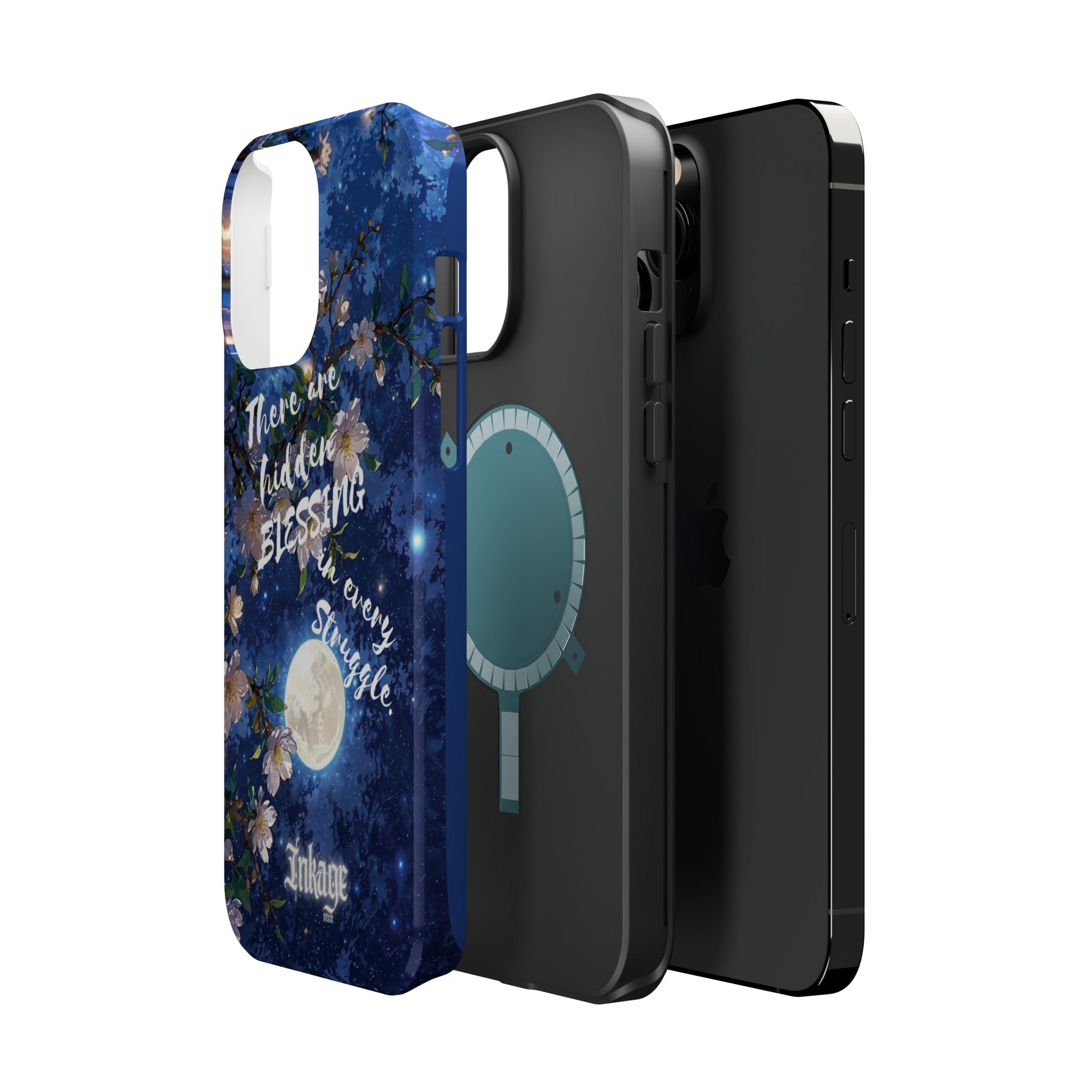 “Moonlit Blessing” Quote Magnetic Phone Cases