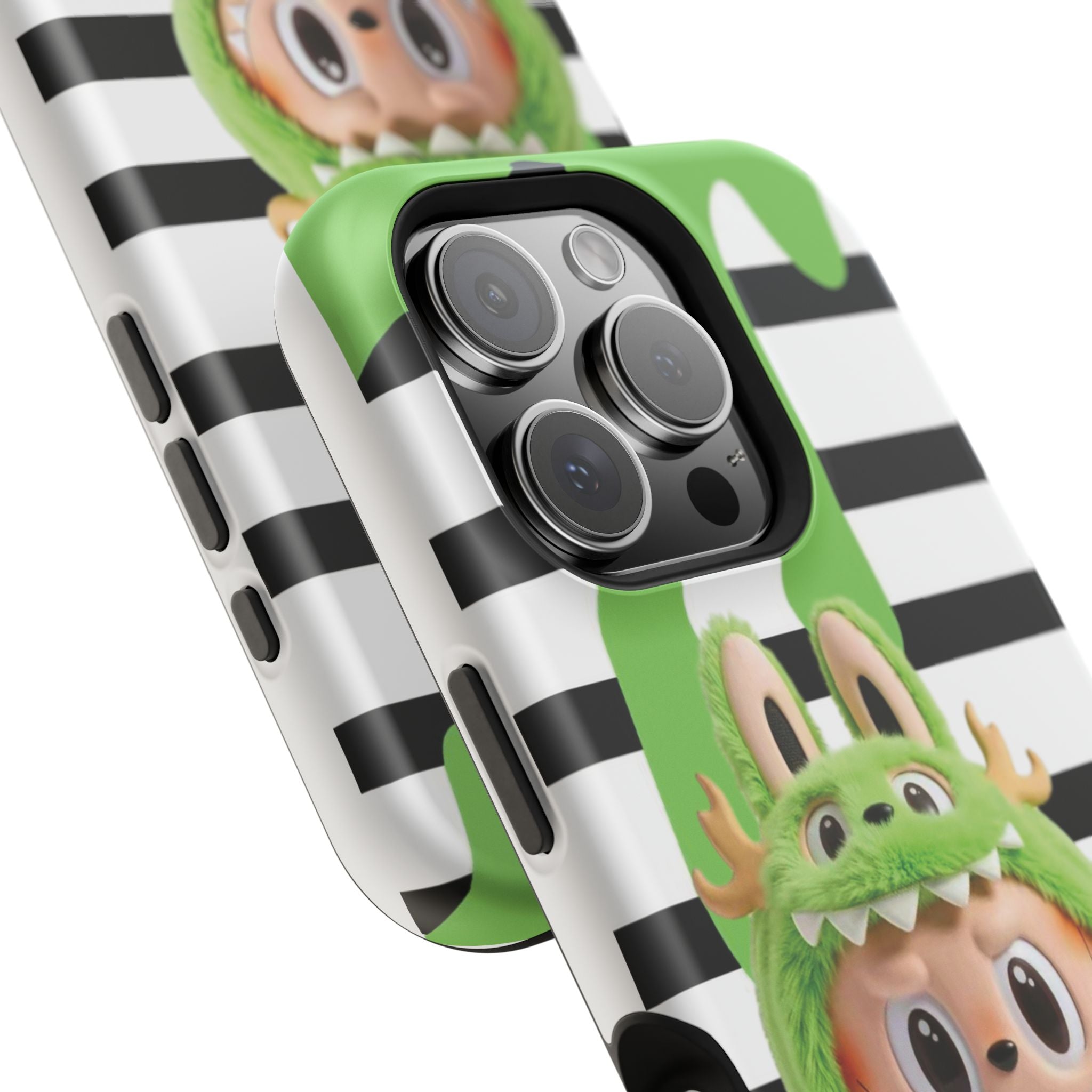 Greenie Labubu Spooky Magnetic Phone Case (Animation)