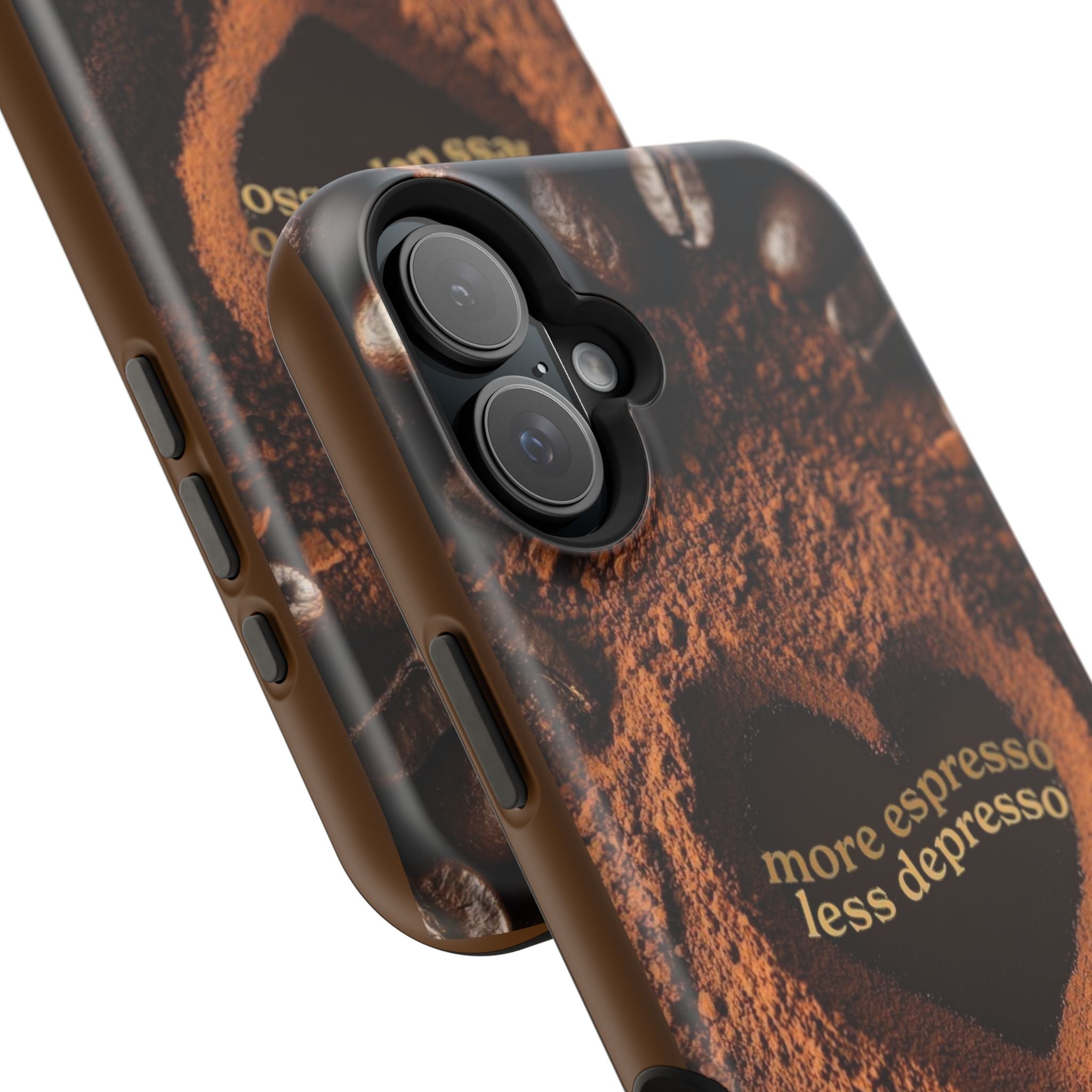 "More Espresso Less Depresso" Magnetic Phone Cases (Quote)