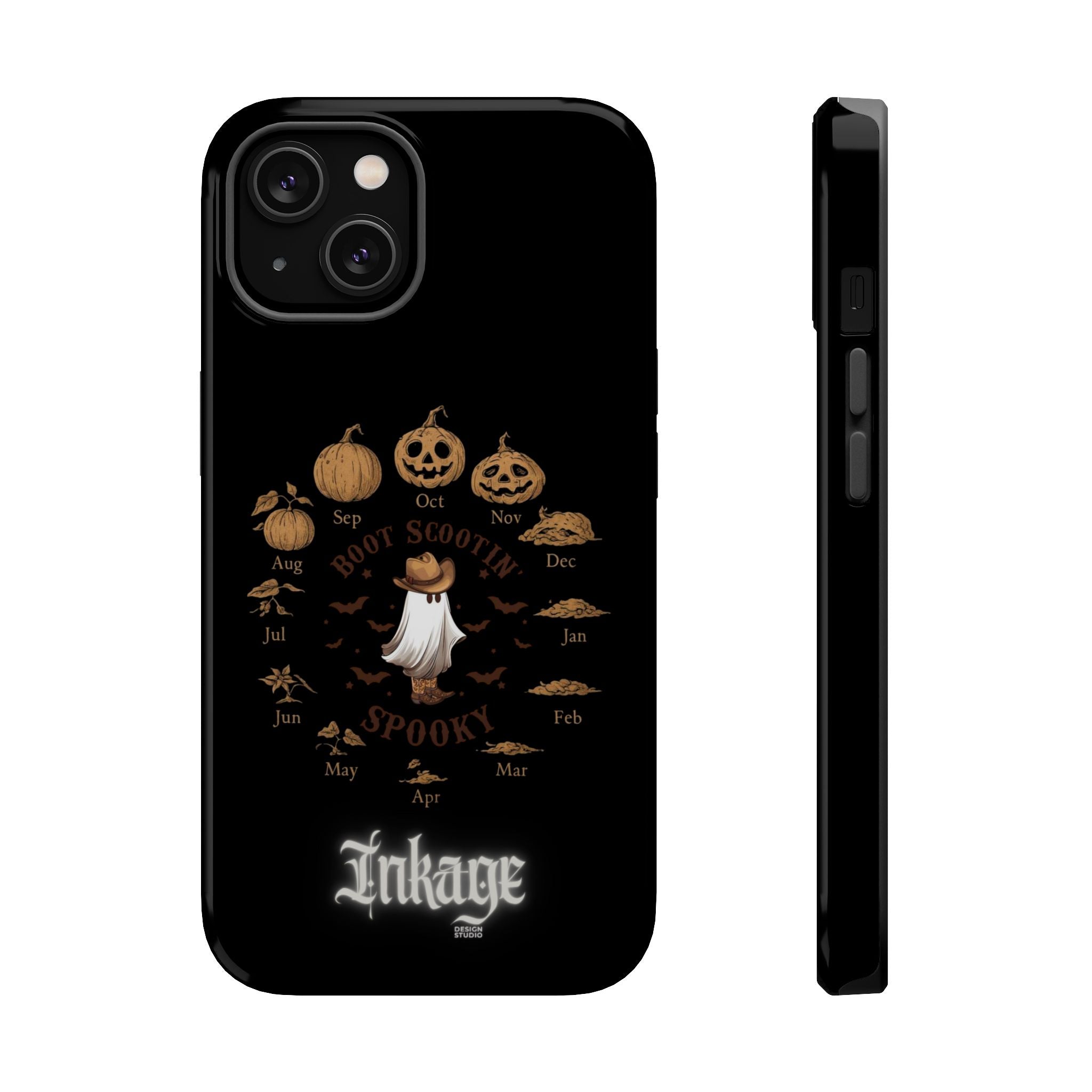 Spooky Boot Halloween Pumpkin Magnetic Phone Case (Season)