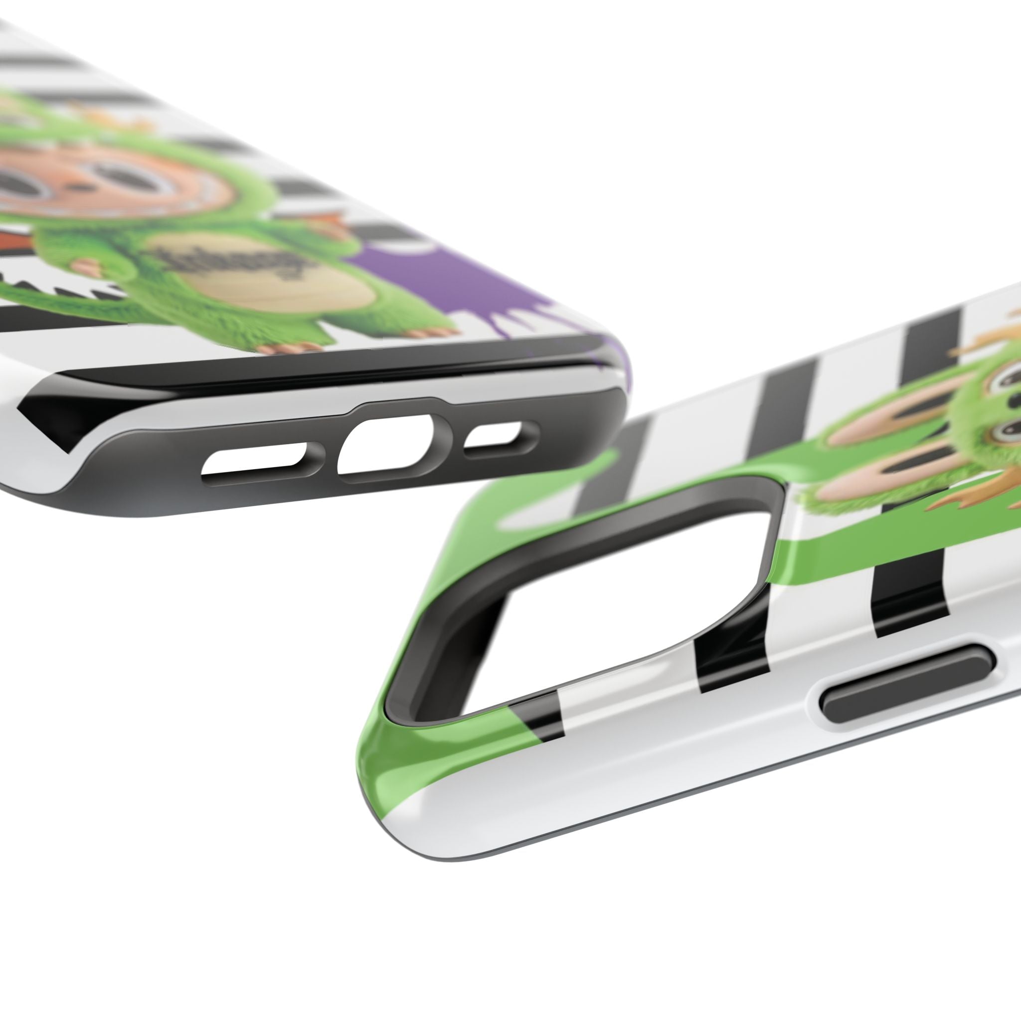 Greenie Labubu Spooky Magnetic Phone Case (Animation)