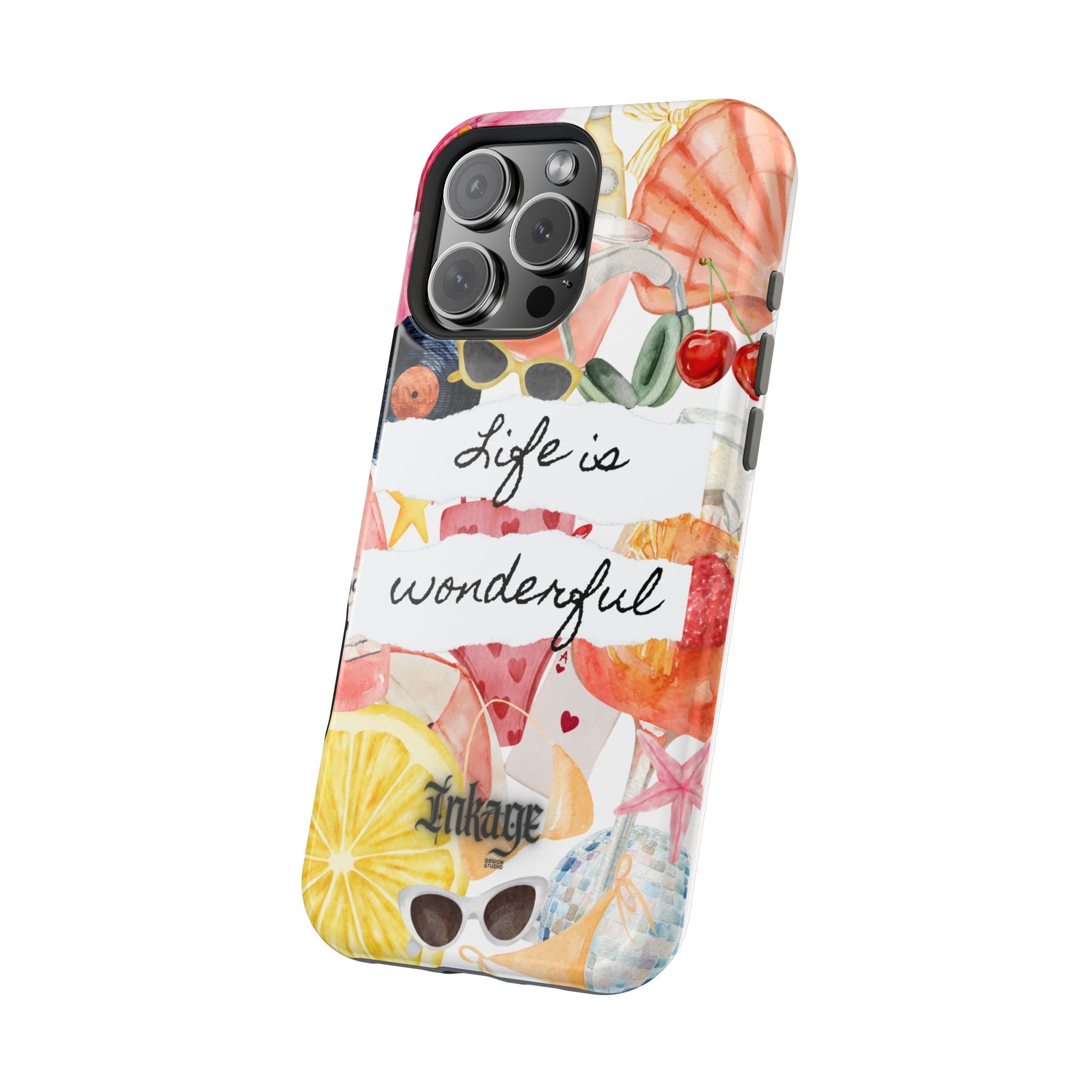 "Life is Wonderful" Quote Magnetic Phone Cases
