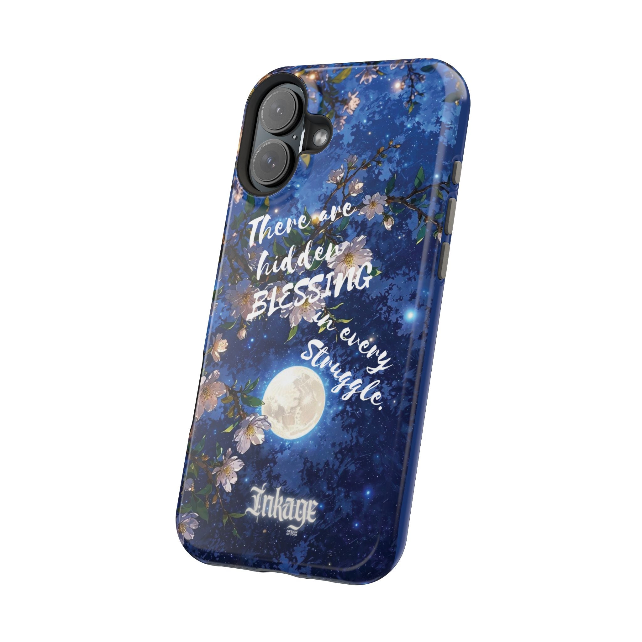“Moonlit Blessing” Magnetic Phone Cases (Quote)