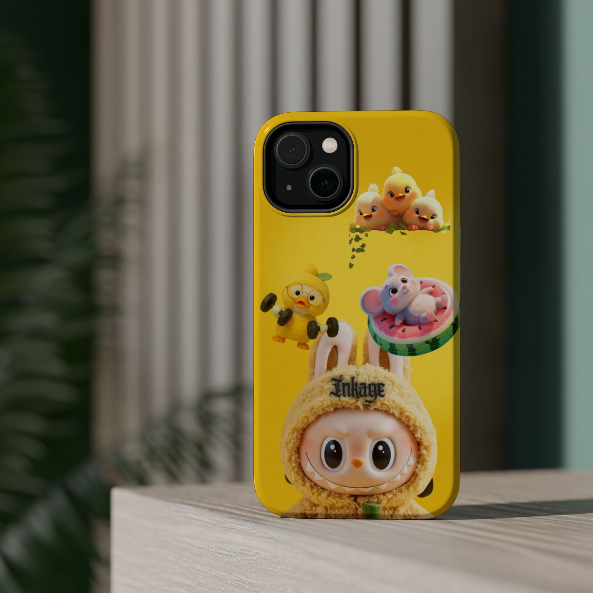 Yellow Cutie Labubu Magnetic Phone Cases (Animation)