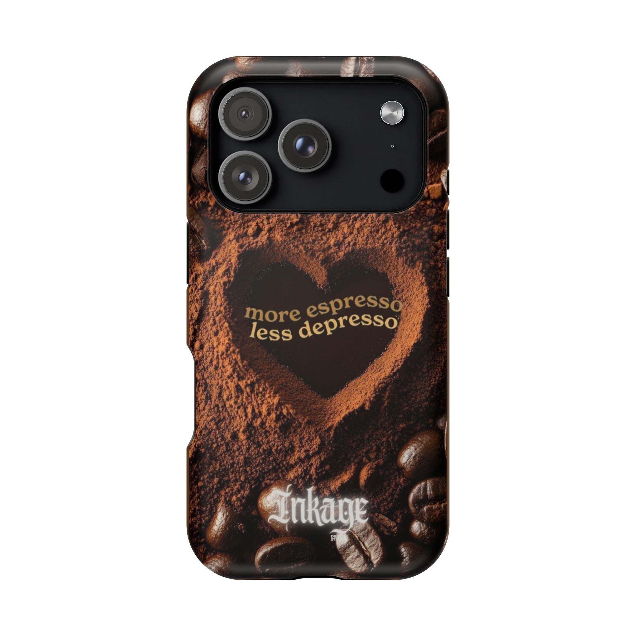 "More Espresso Less Depresso" Magnetic Phone Cases (Quote)