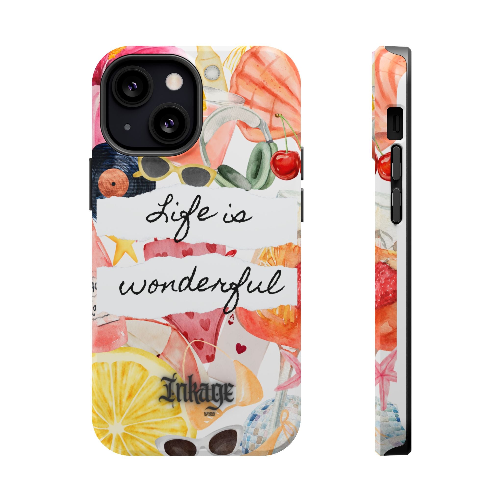 "Life is Wonderful" Quote Magnetic Phone Cases