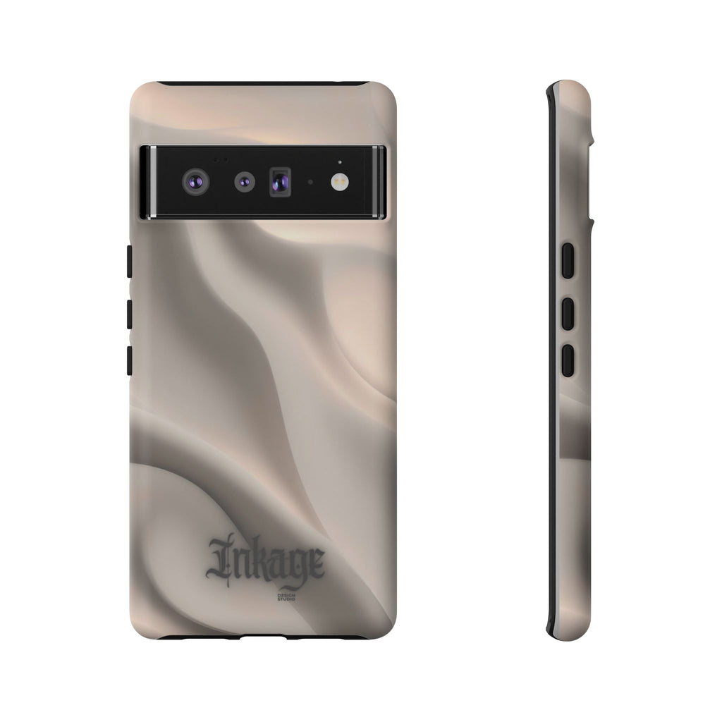 Beige Wavy Flow Tough Phone Case (Minimal)