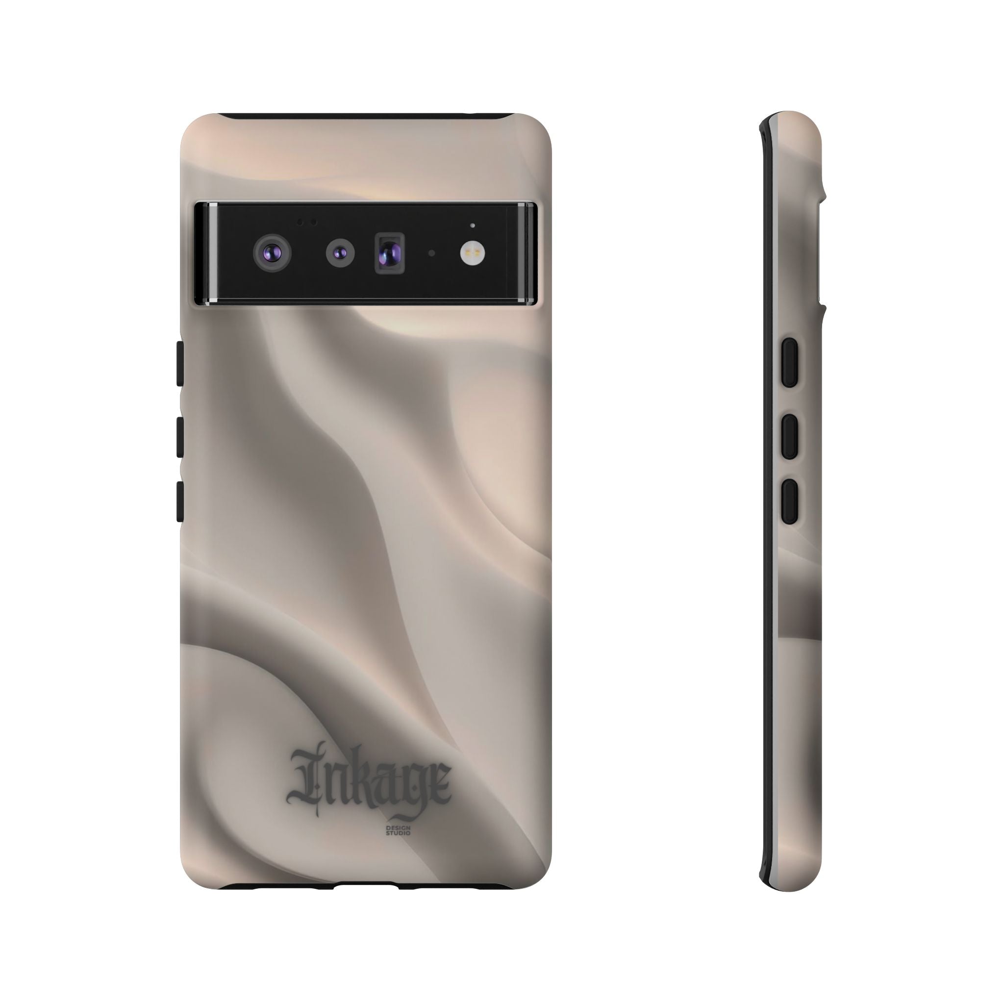 Beige Wavy Flow Tough Phone Case (Minimal)