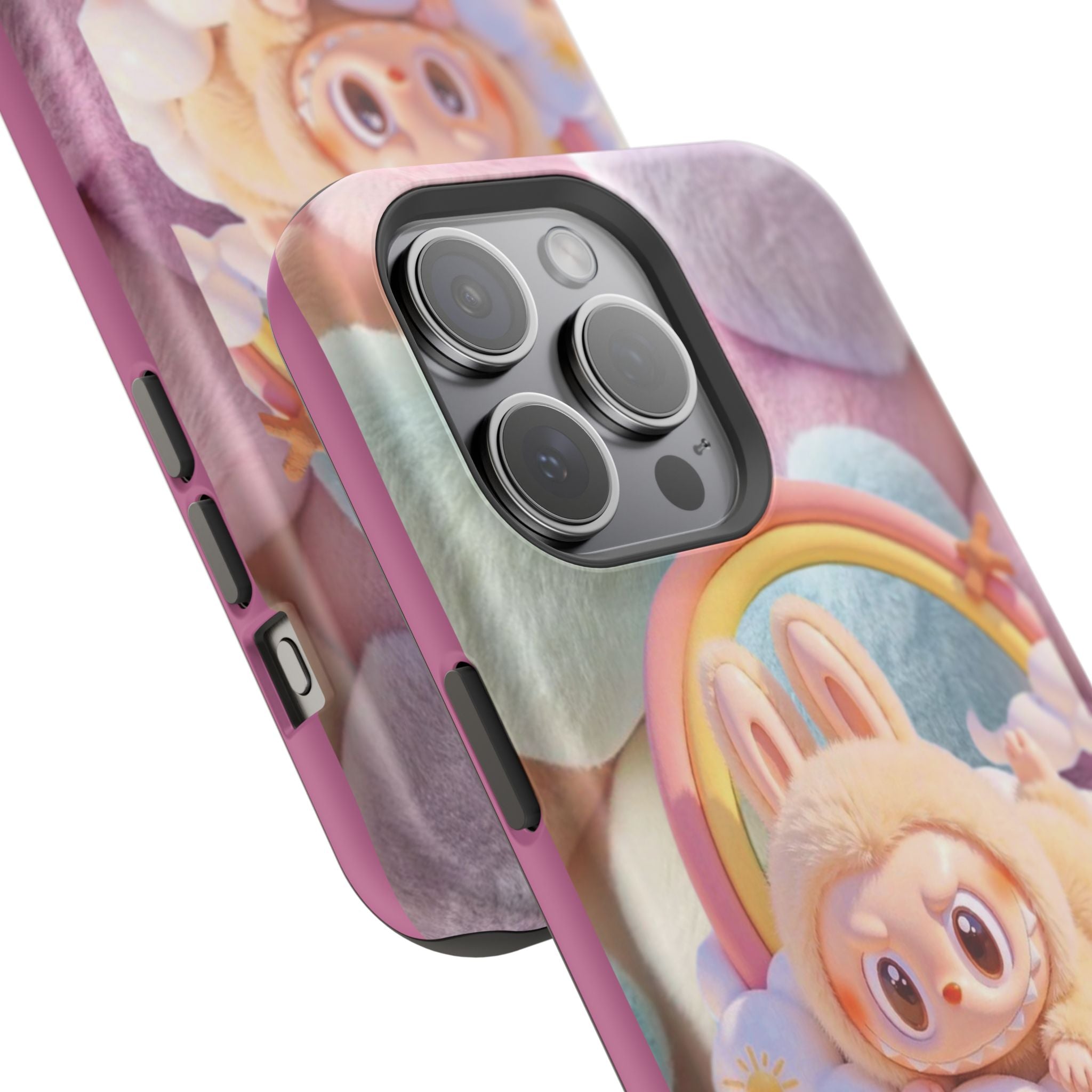 Pastel Rainbow Labubu Magnetic Phone Cases(Animation)