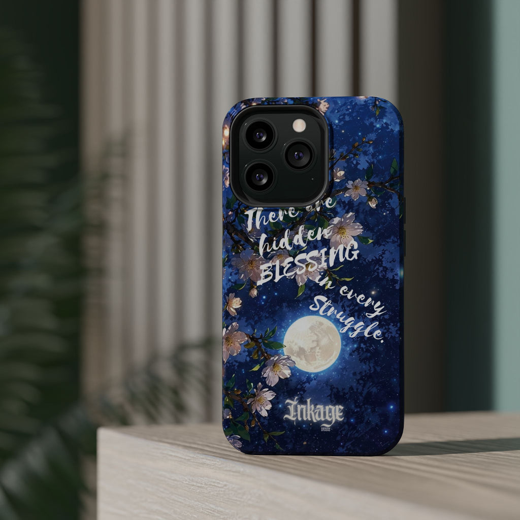 “Moonlit Blessing” Quote Magnetic Phone Cases