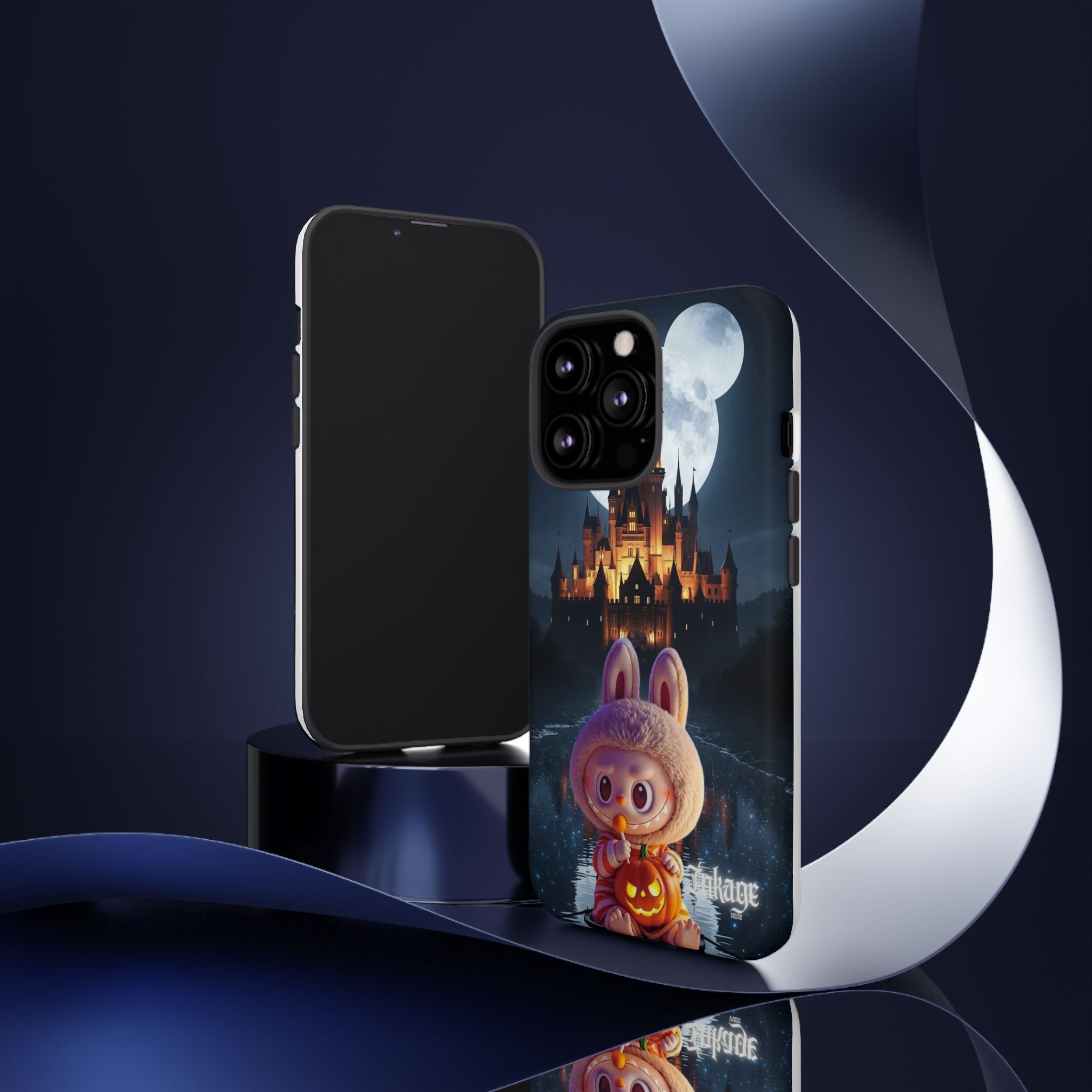 Labubu Halloween On Disney Boat Tough Phone Cases (Season, Animation)