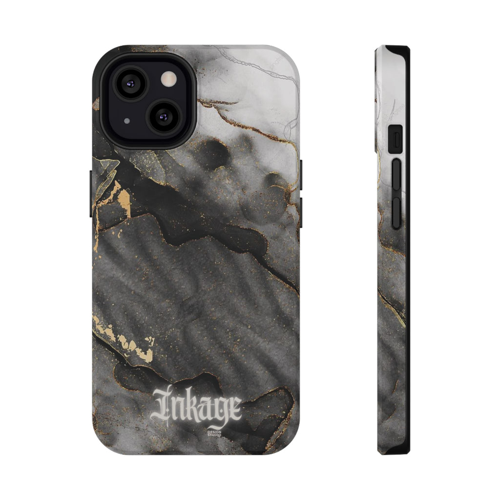 White Noir Marble Gold Foil Magnetic Phone Cases