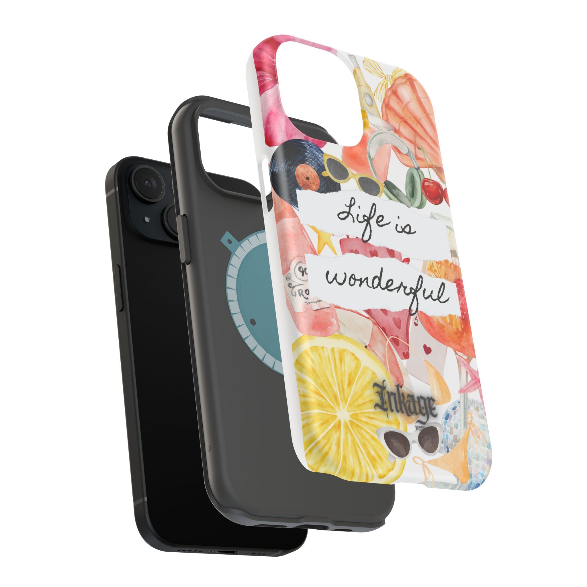 "Life is Wonderful" Quote Magnetic Phone Cases (Quote)