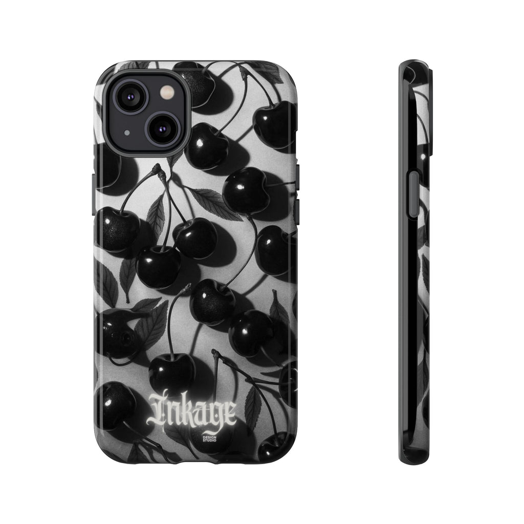 Black Cherry Print Tough Phone Cases (Minimal)