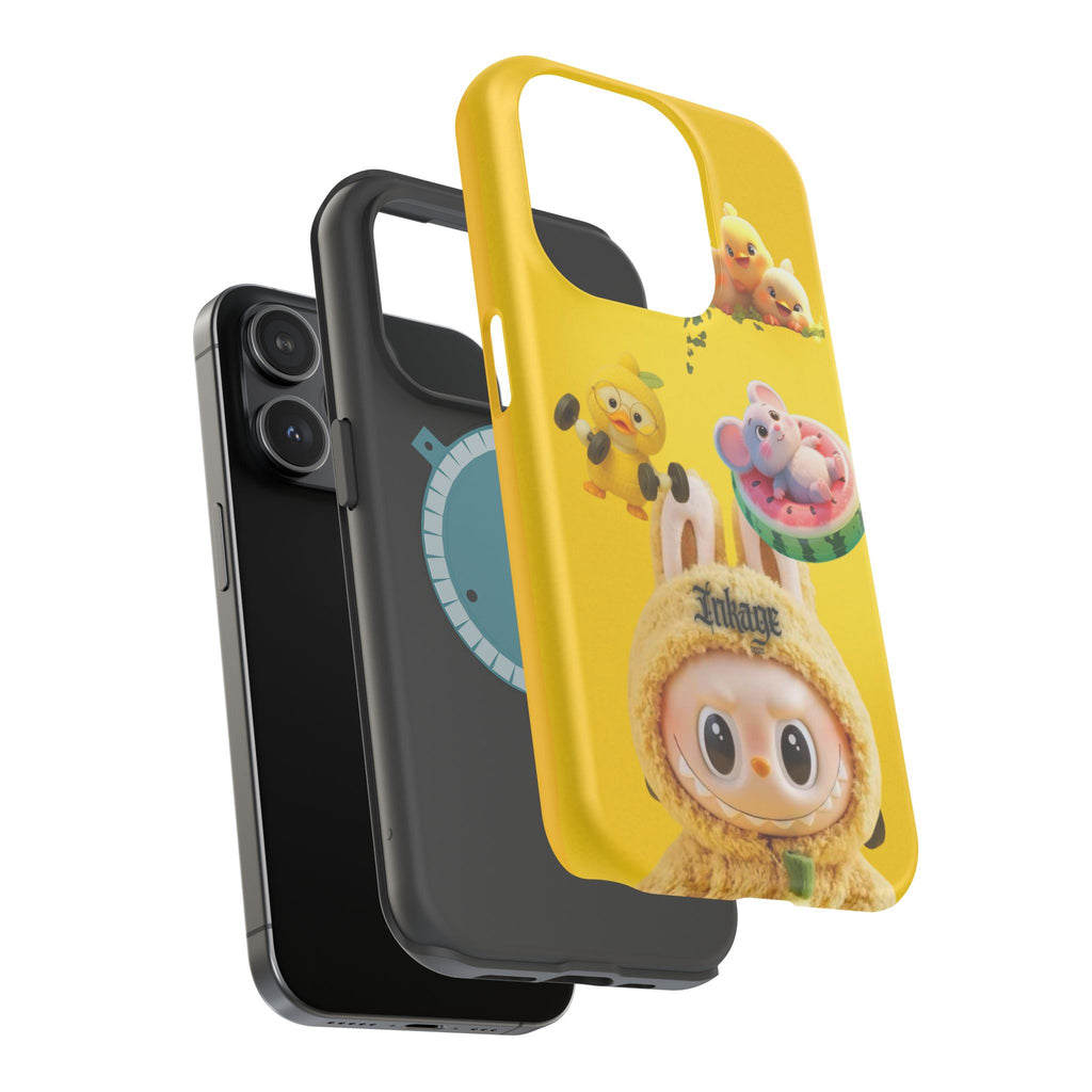 Yellow Cutie Labubu Magnetic Phone Cases (Animation)
