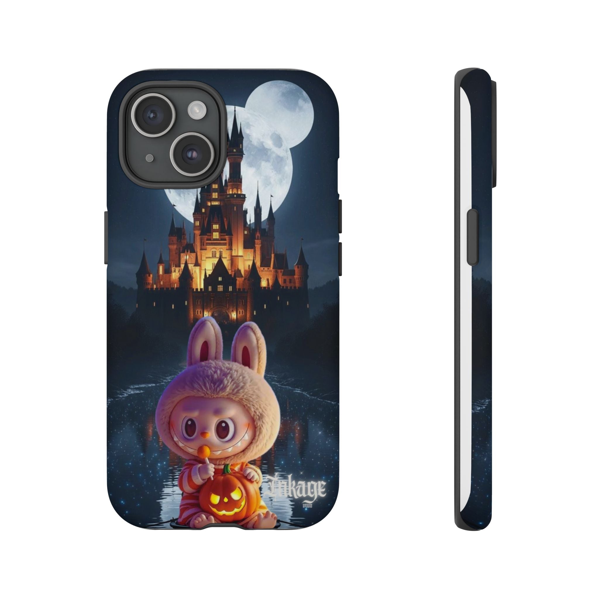 Labubu Halloween On Disney Boat Tough Phone Cases (Season, Animation)