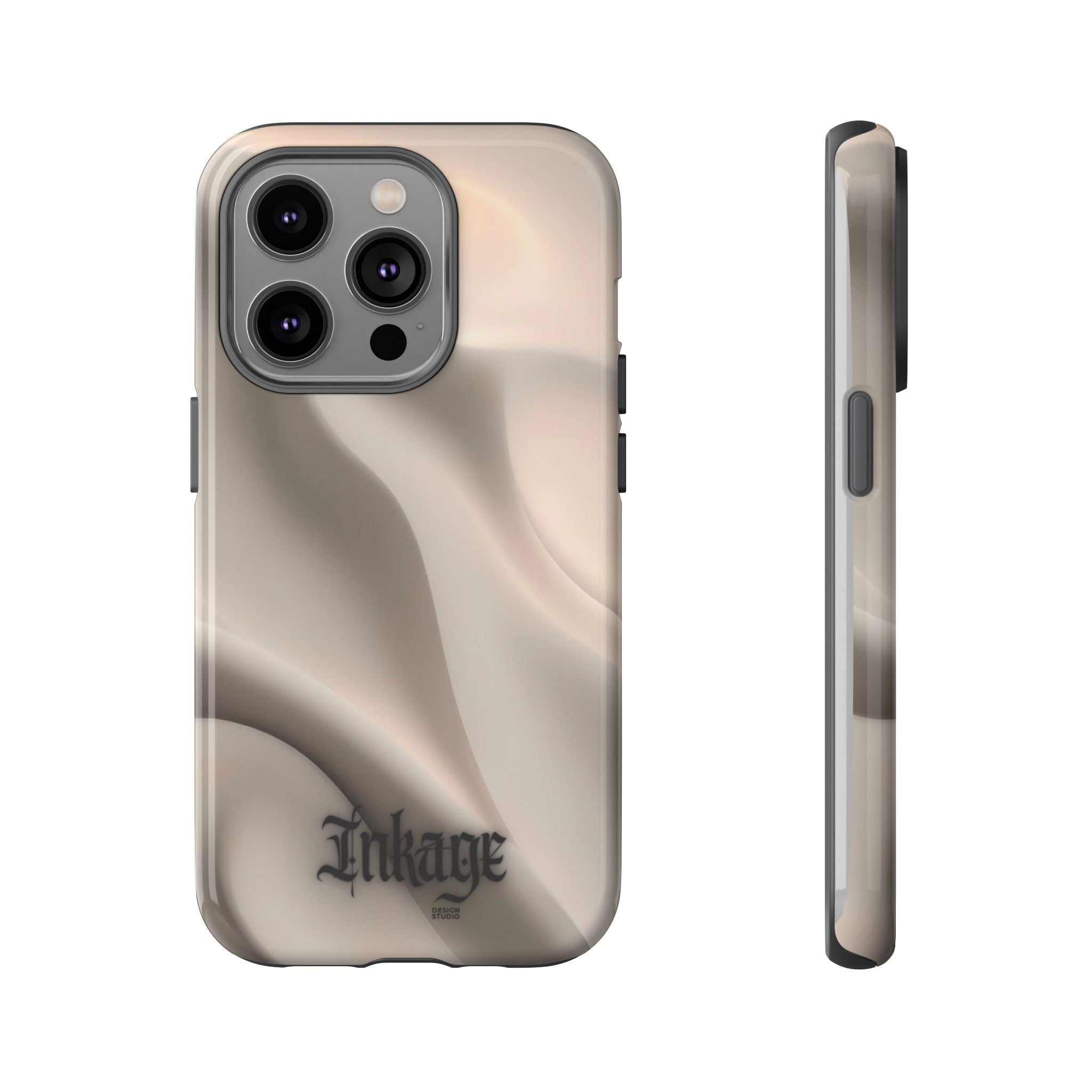 Beige Wavy Flow Tough Phone Case (Minimal)