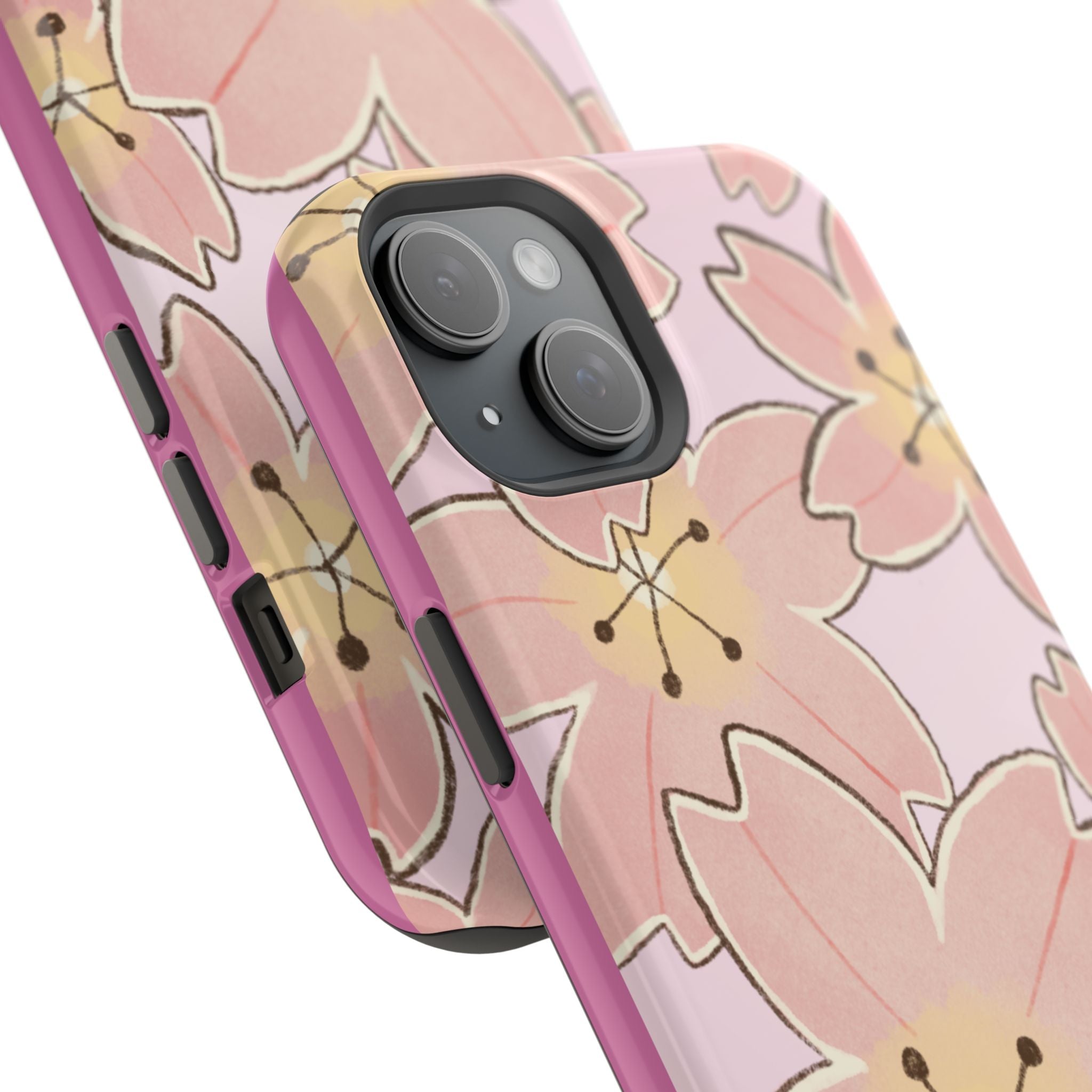Charming Floral Magnetic Phone Cases (Minimal)