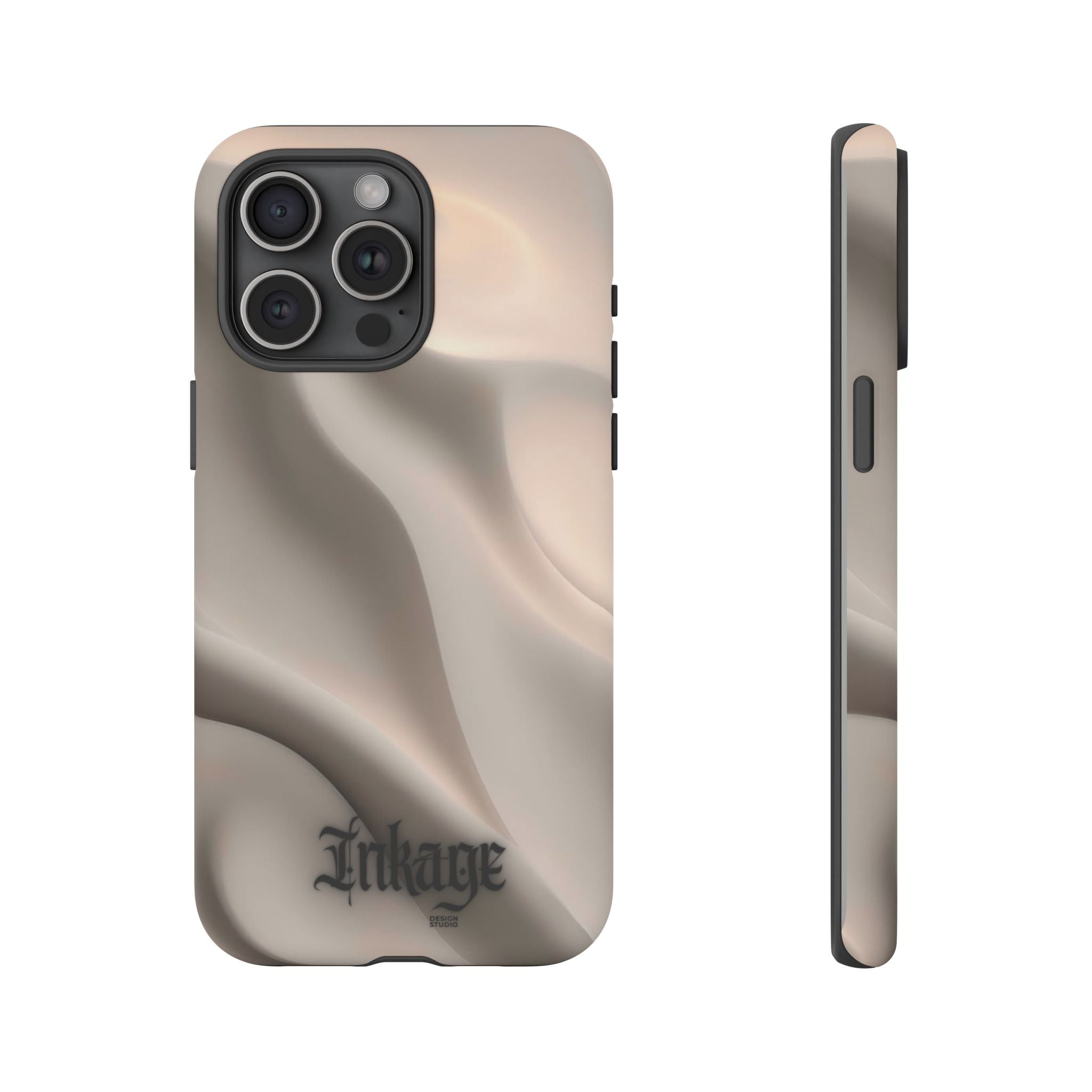 Beige Wavy Flow Tough Phone Case (Minimal)