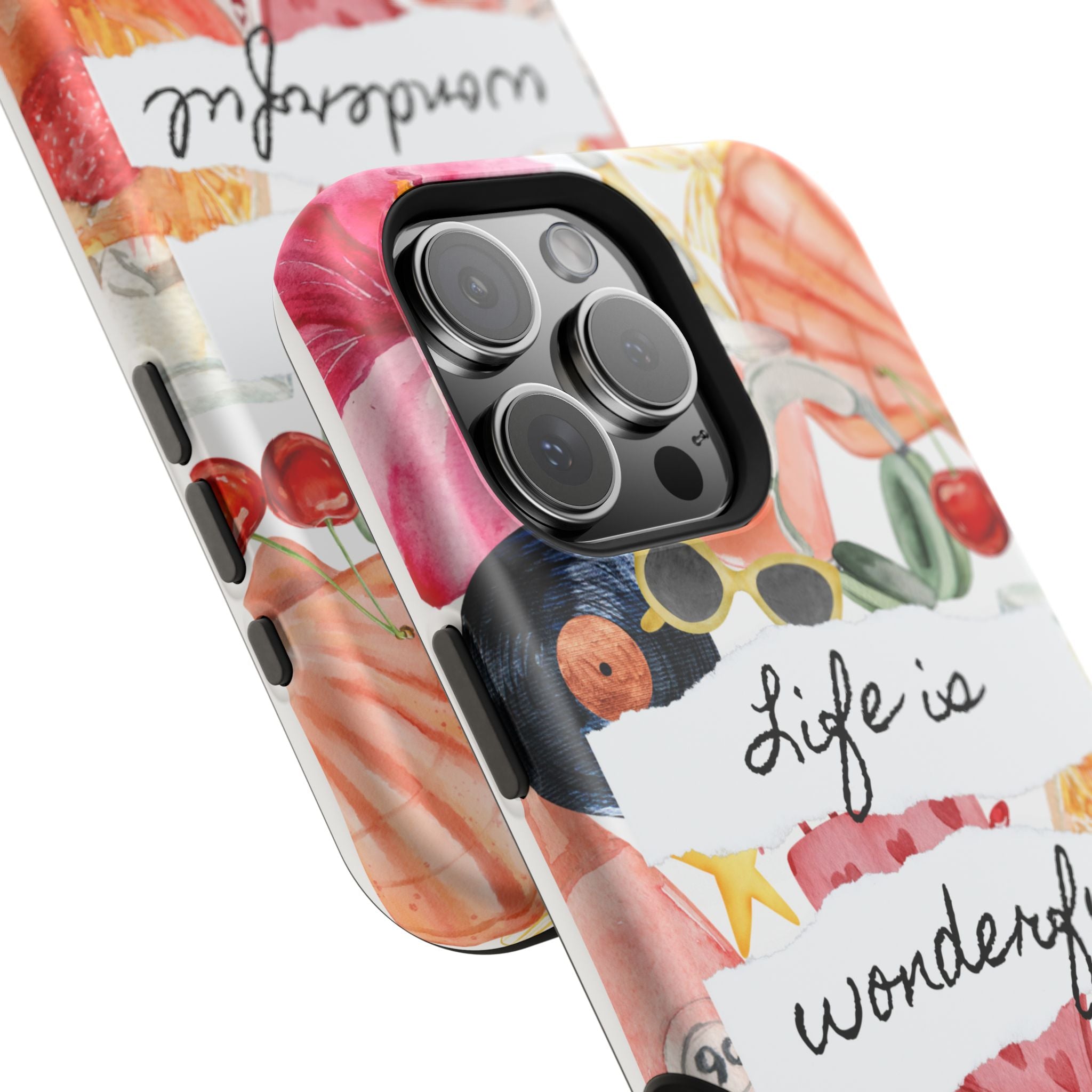 "Life is Wonderful" Quote Magnetic Phone Cases