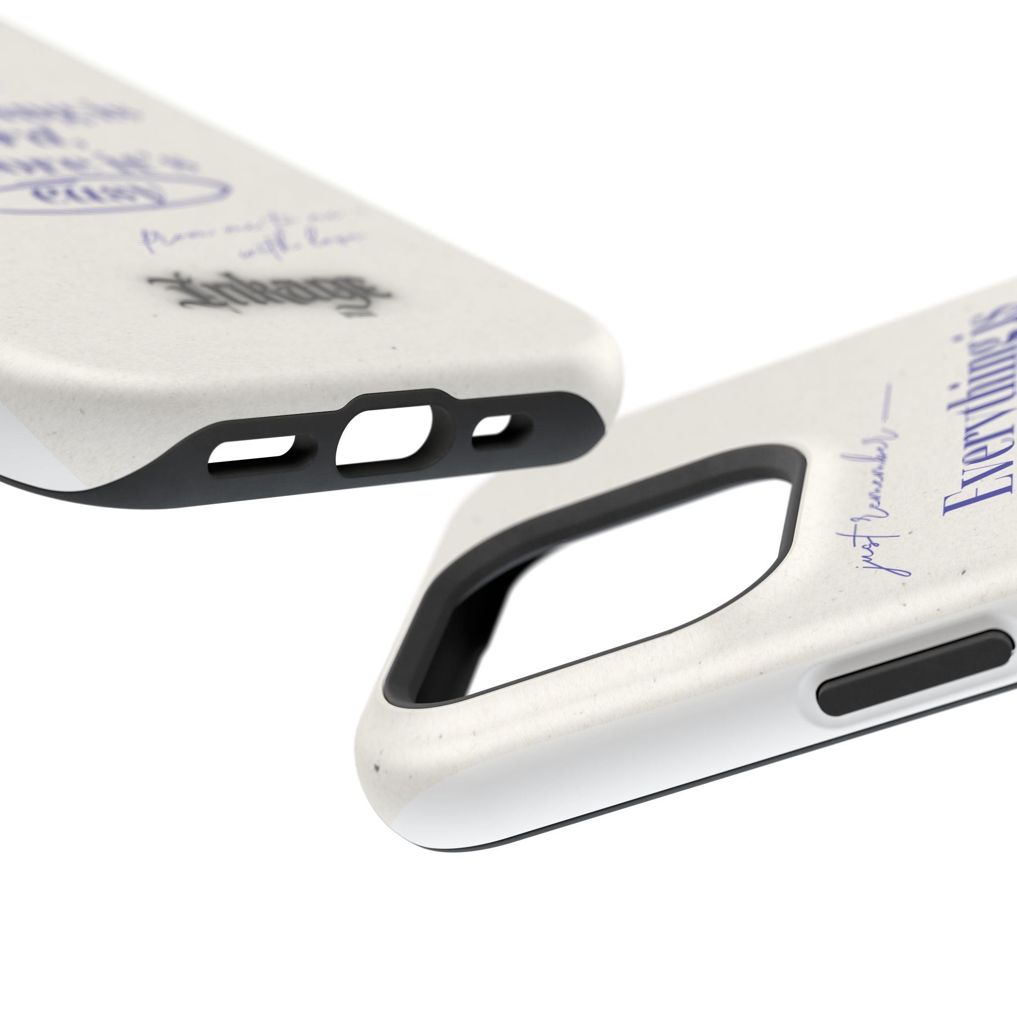 "Everything is hard, before it's easy" Magnetic Phone Case (Quote)