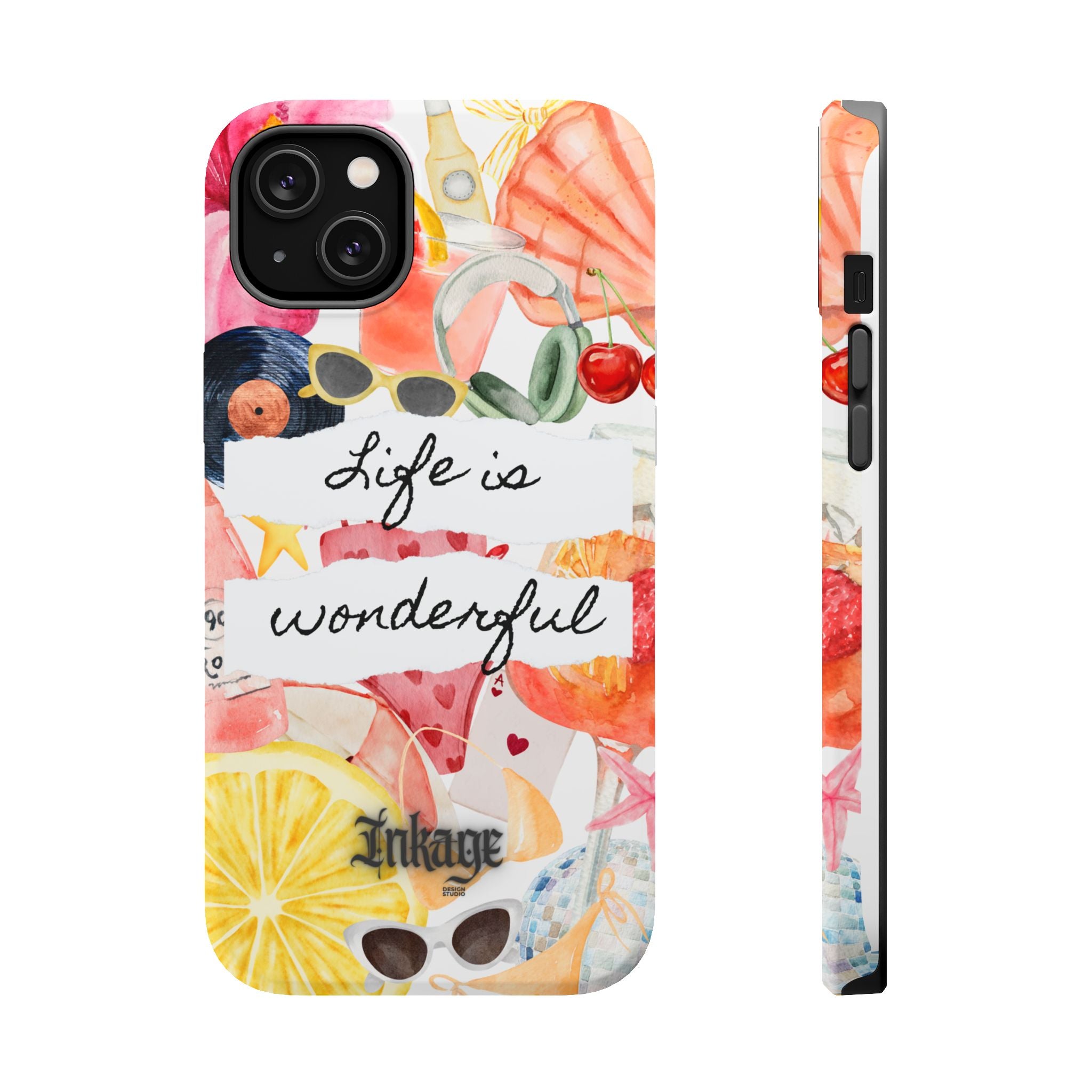 "Life is Wonderful" Quote Magnetic Phone Cases
