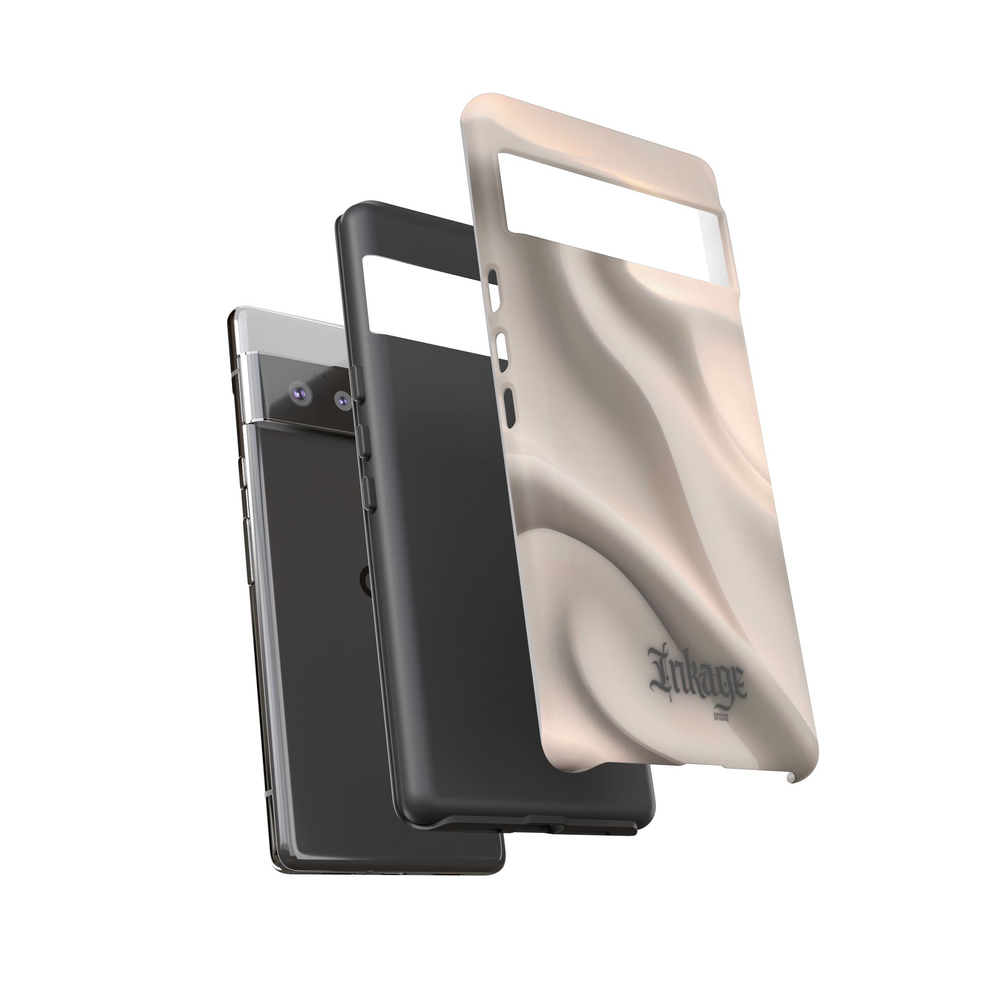 Beige Wavy Flow Tough Phone Case (Minimal)