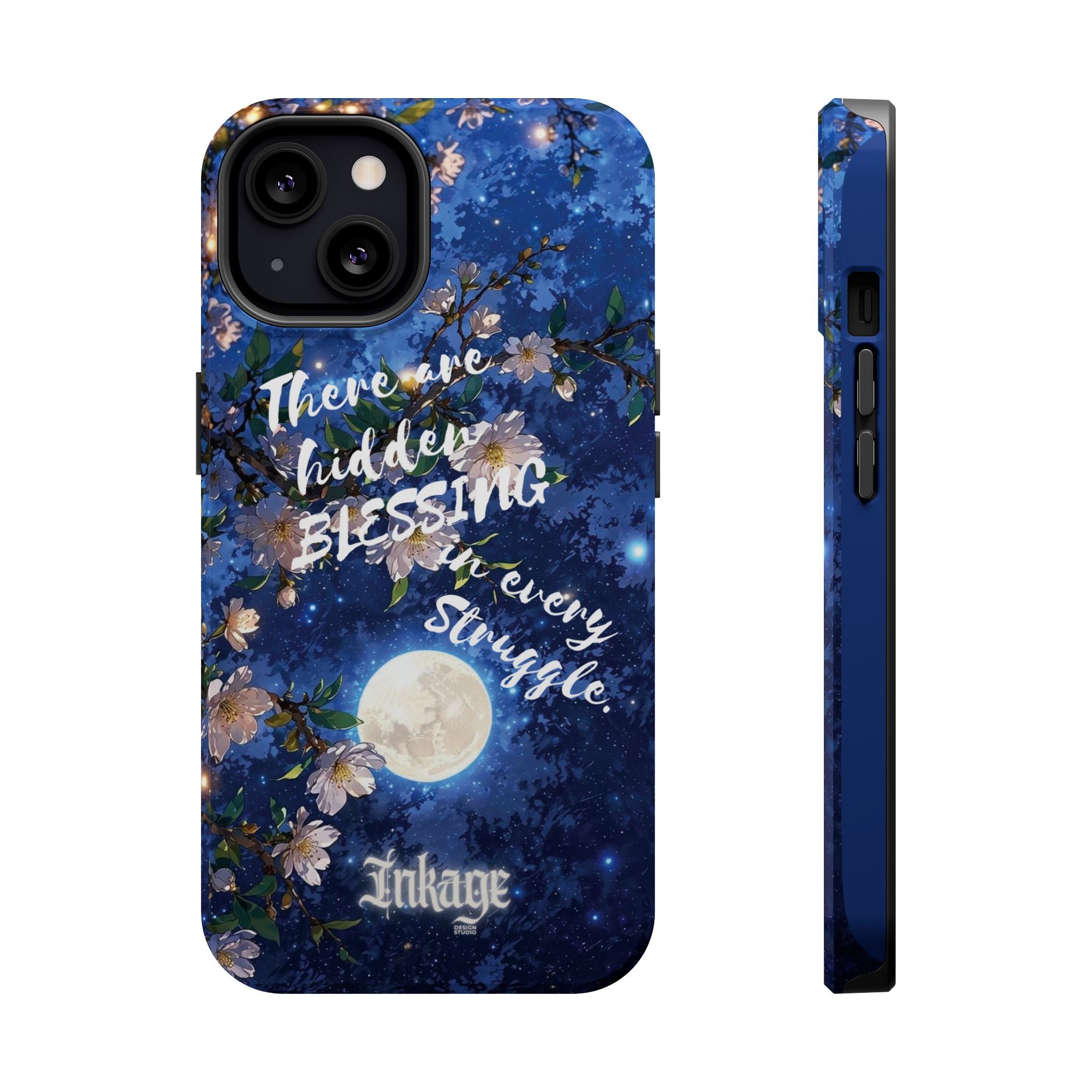 “Moonlit Blessing” Magnetic Phone Cases (Quote)