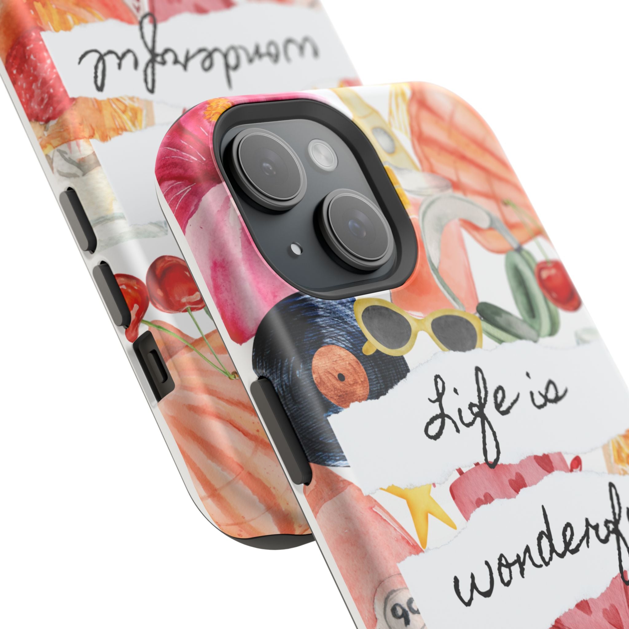 "Life is Wonderful" Quote Magnetic Phone Cases