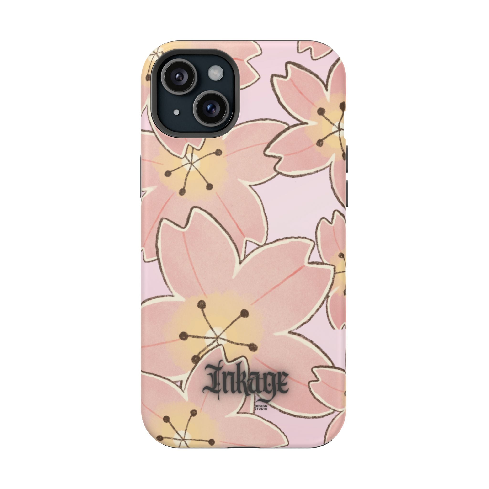 Charming Floral Magnetic Phone Case (Minimal)