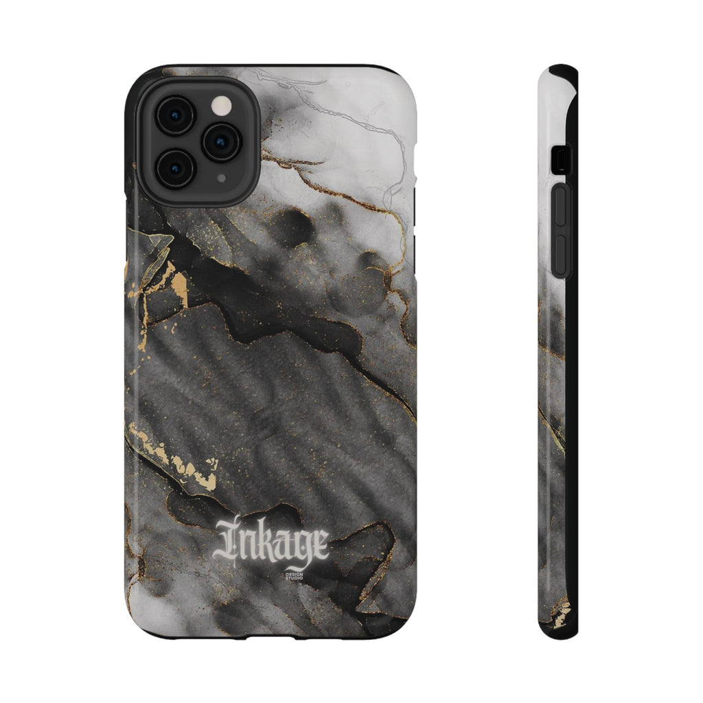 White Noir Marble Gold Foil Magnetic Phone Cases