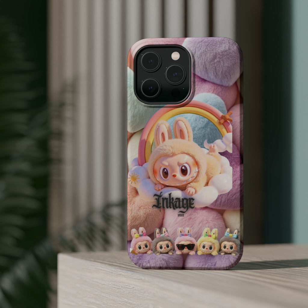 Pastel Rainbow Labubu Magnetic Phone Cases (Animation)